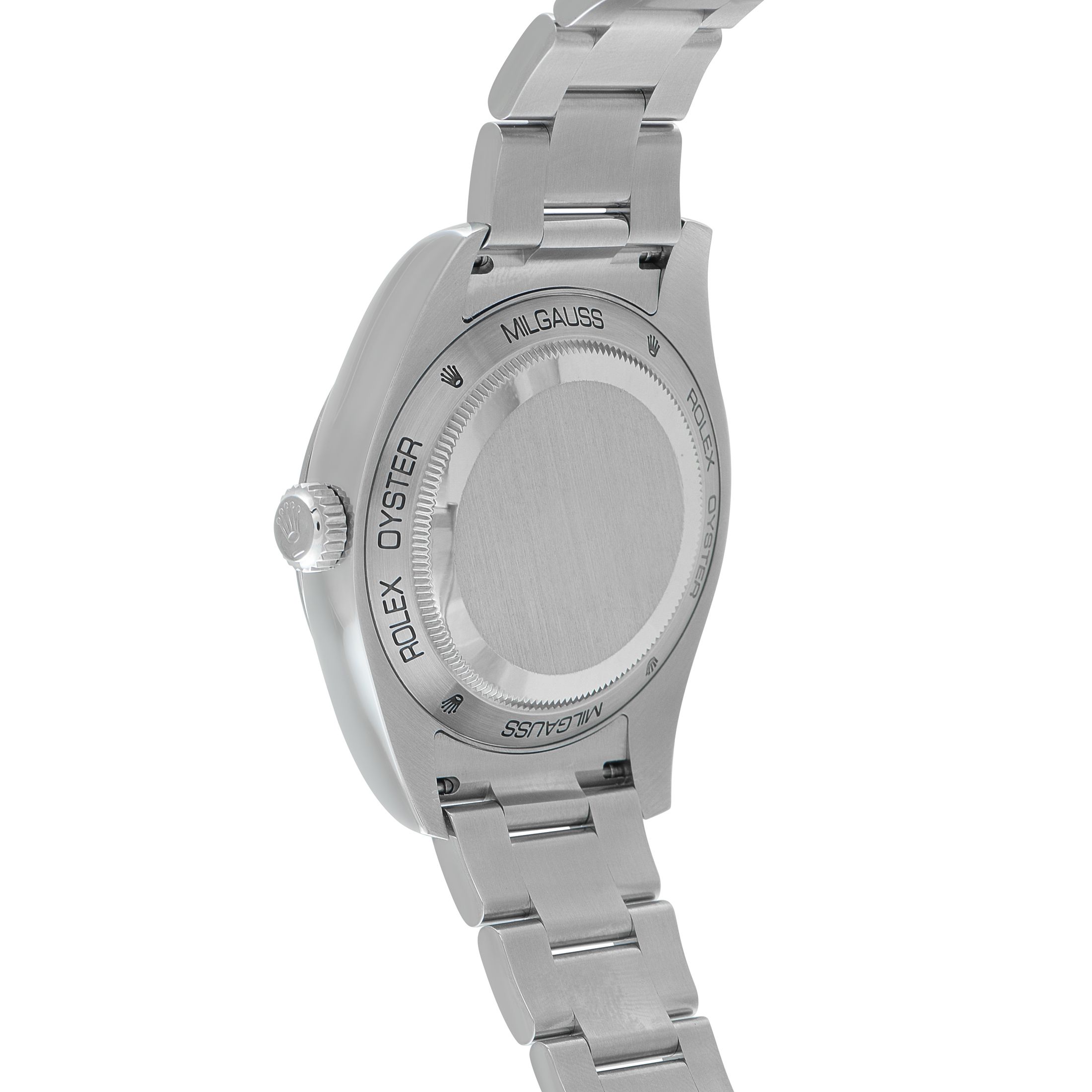 Rolex Milgauss Black Dial Steel Watch 116400GV