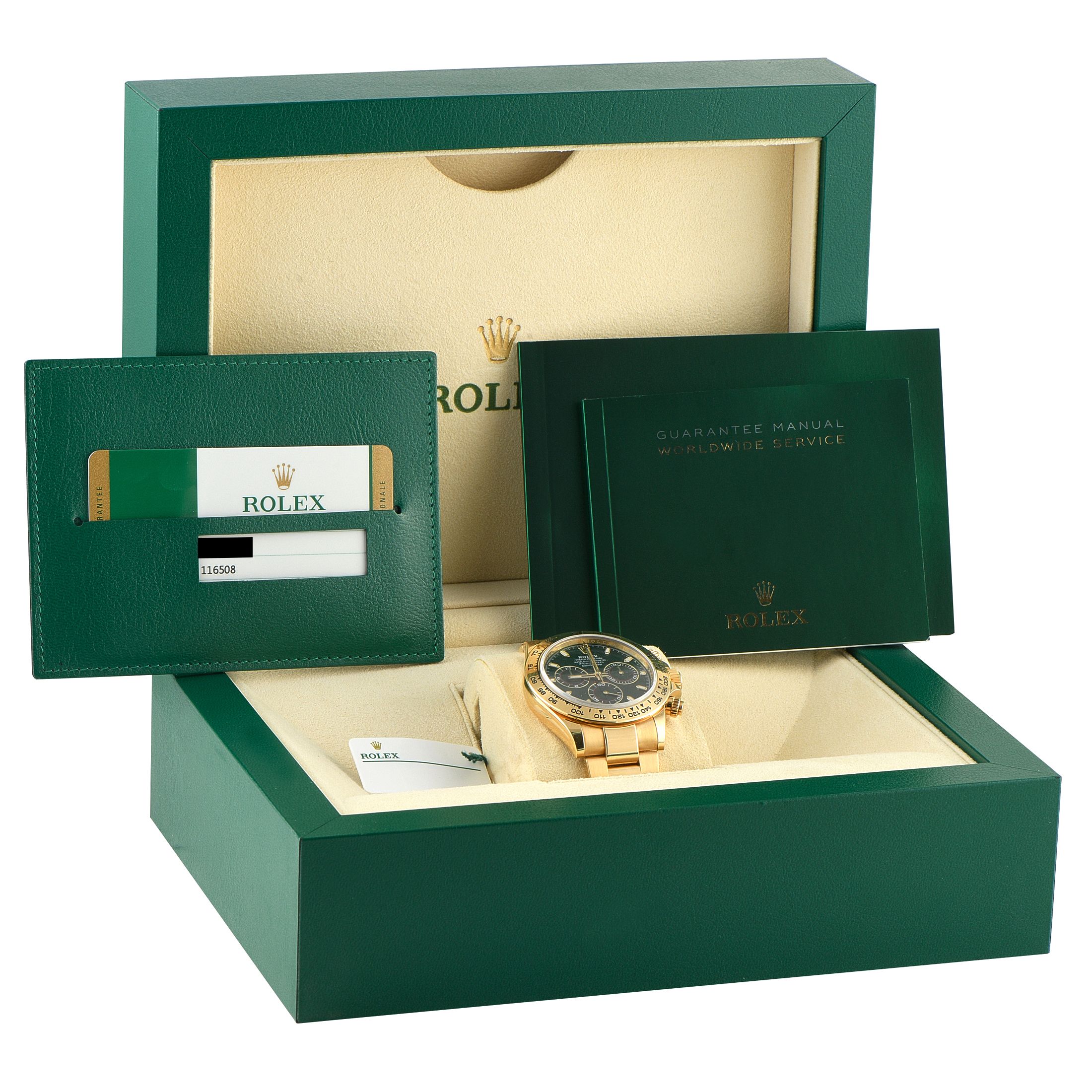 Rolex Daytona Green Dial Yellow Oyster Gold 116508-0013