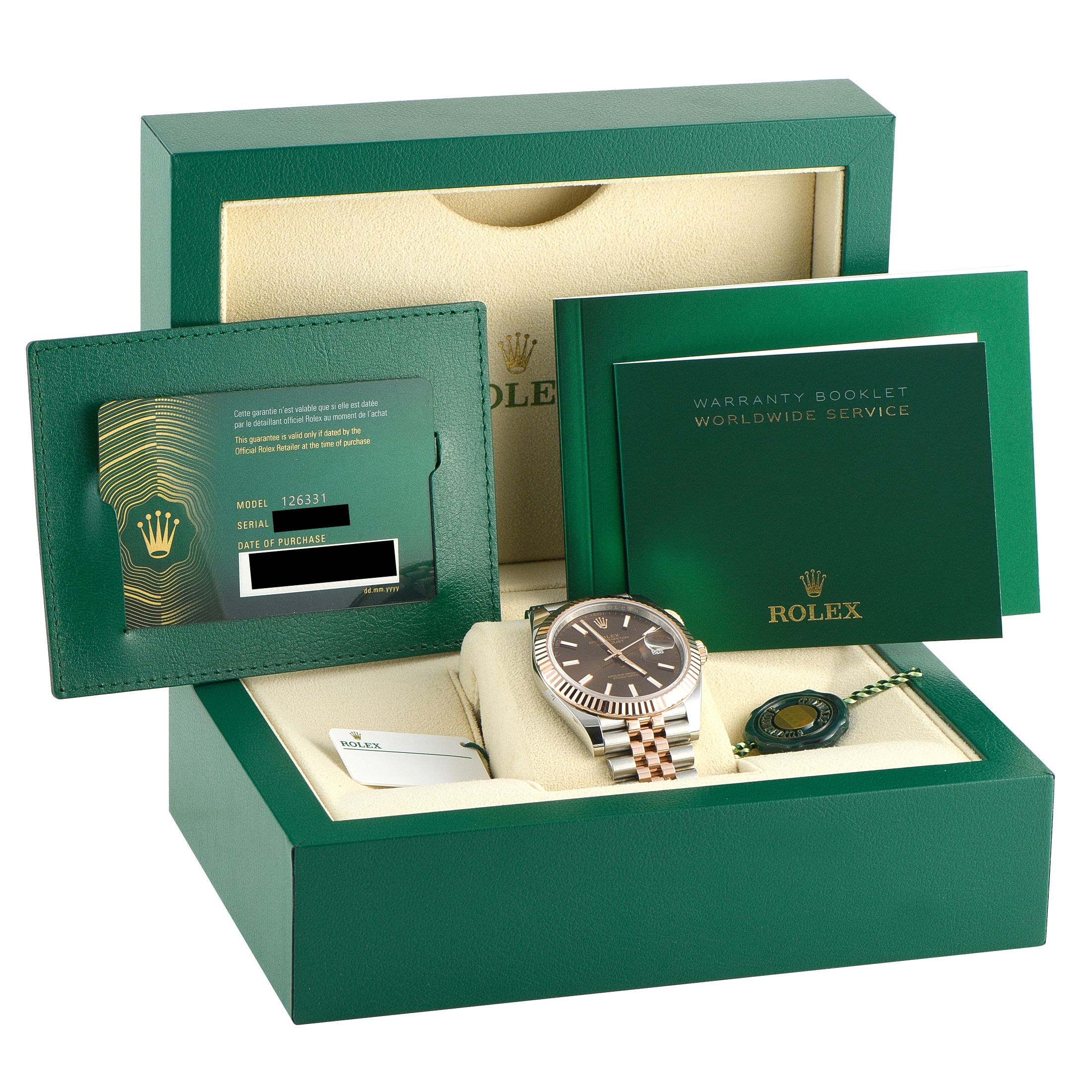 Rolex Datejust 41 Chocolate Dial Two-Tone Jubilee Watch 126331