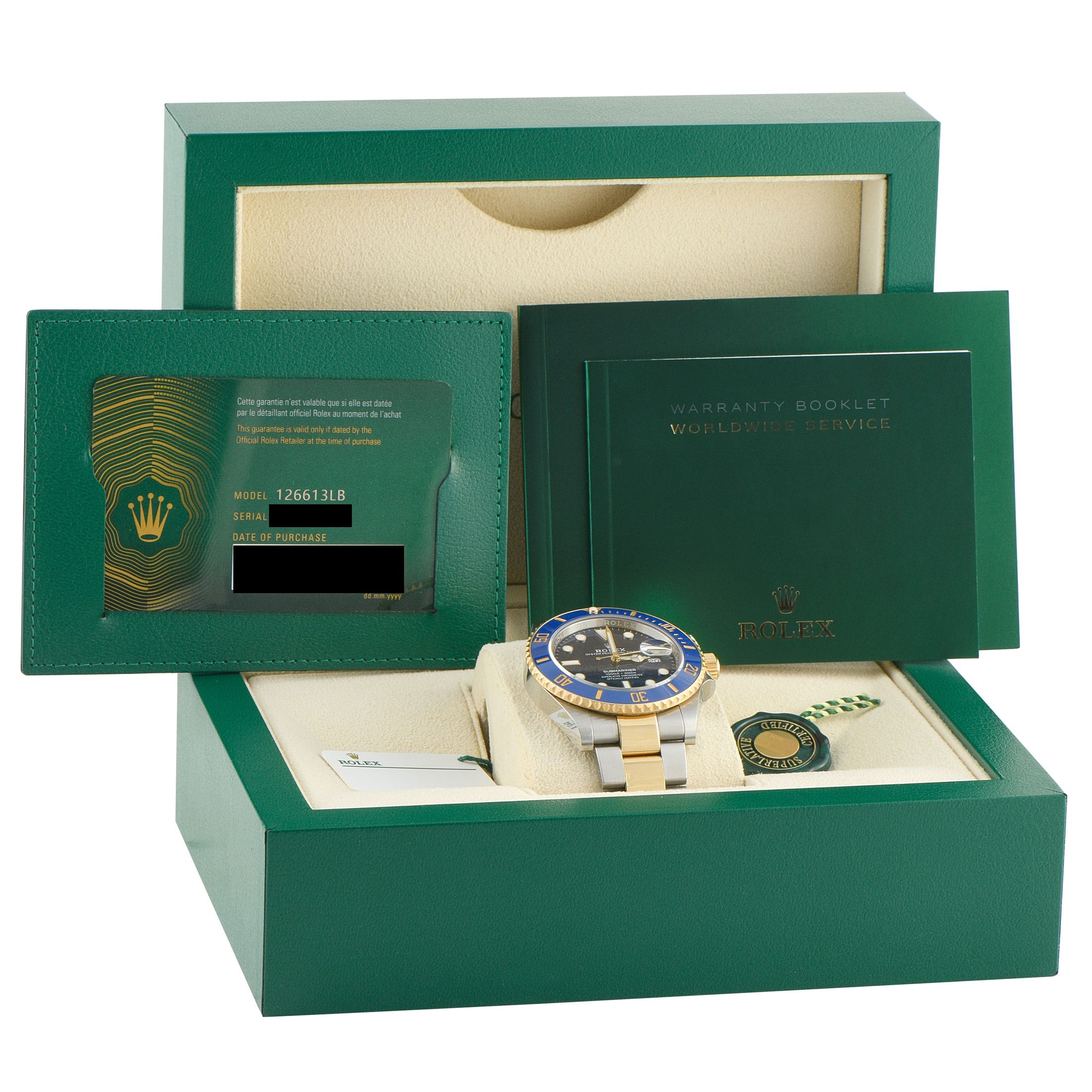 Rolex Submariner Date Two-Tone Watch 126613LB