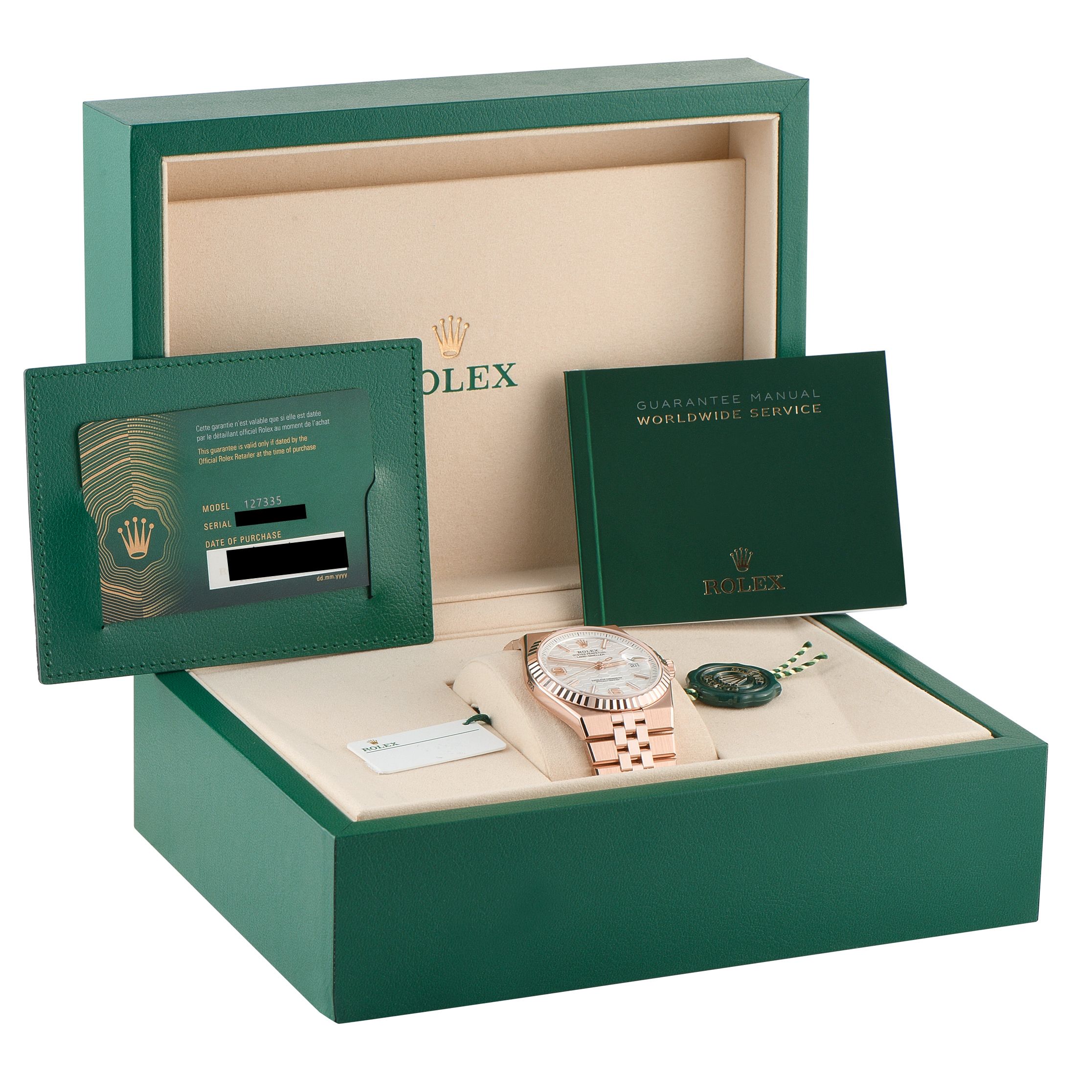 Rolex Land-Dweller 40 Everose Gold Flat Jubilee Watch 127335