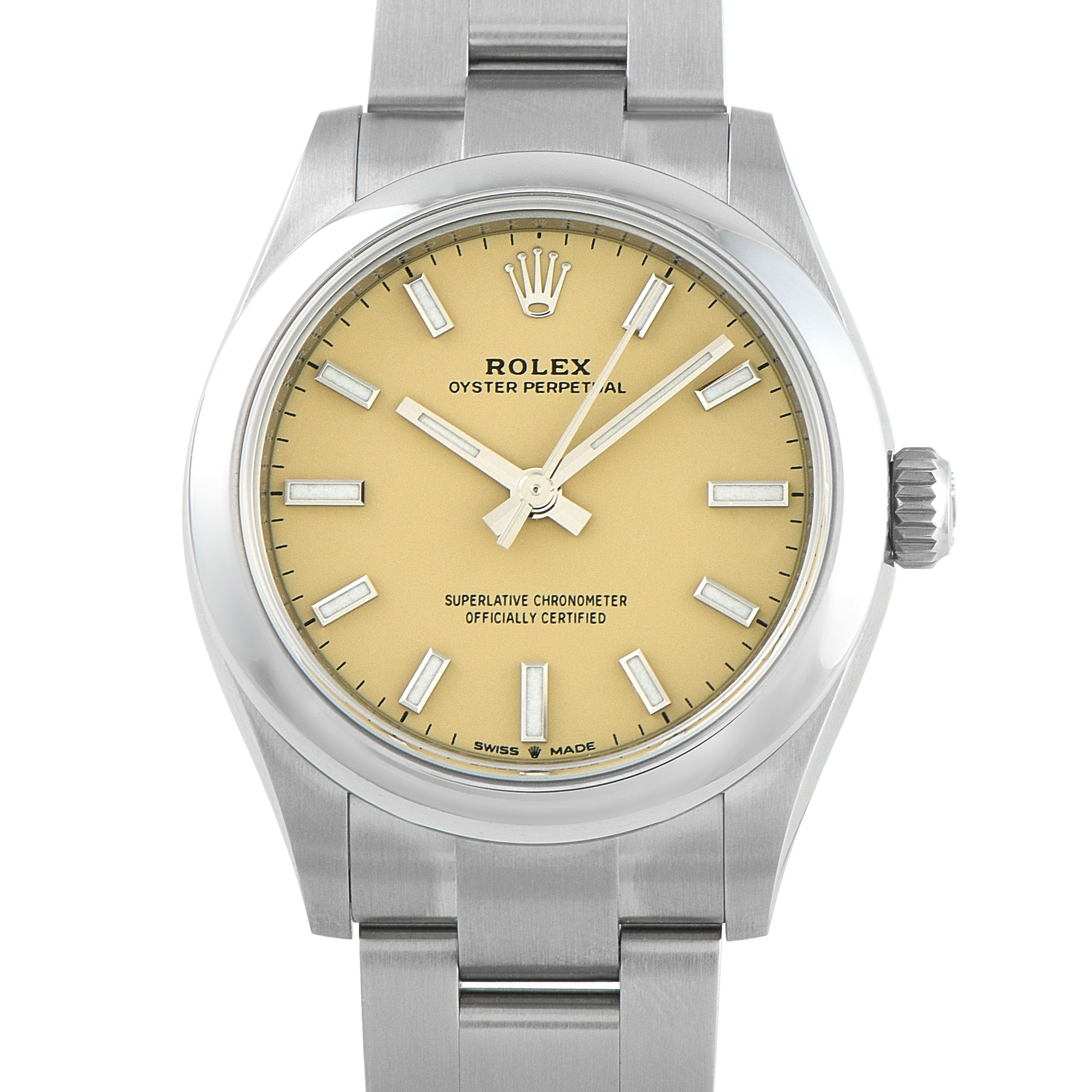 Rolex Oyster Perpetual 31 Beige Dial Steel Watch 277200