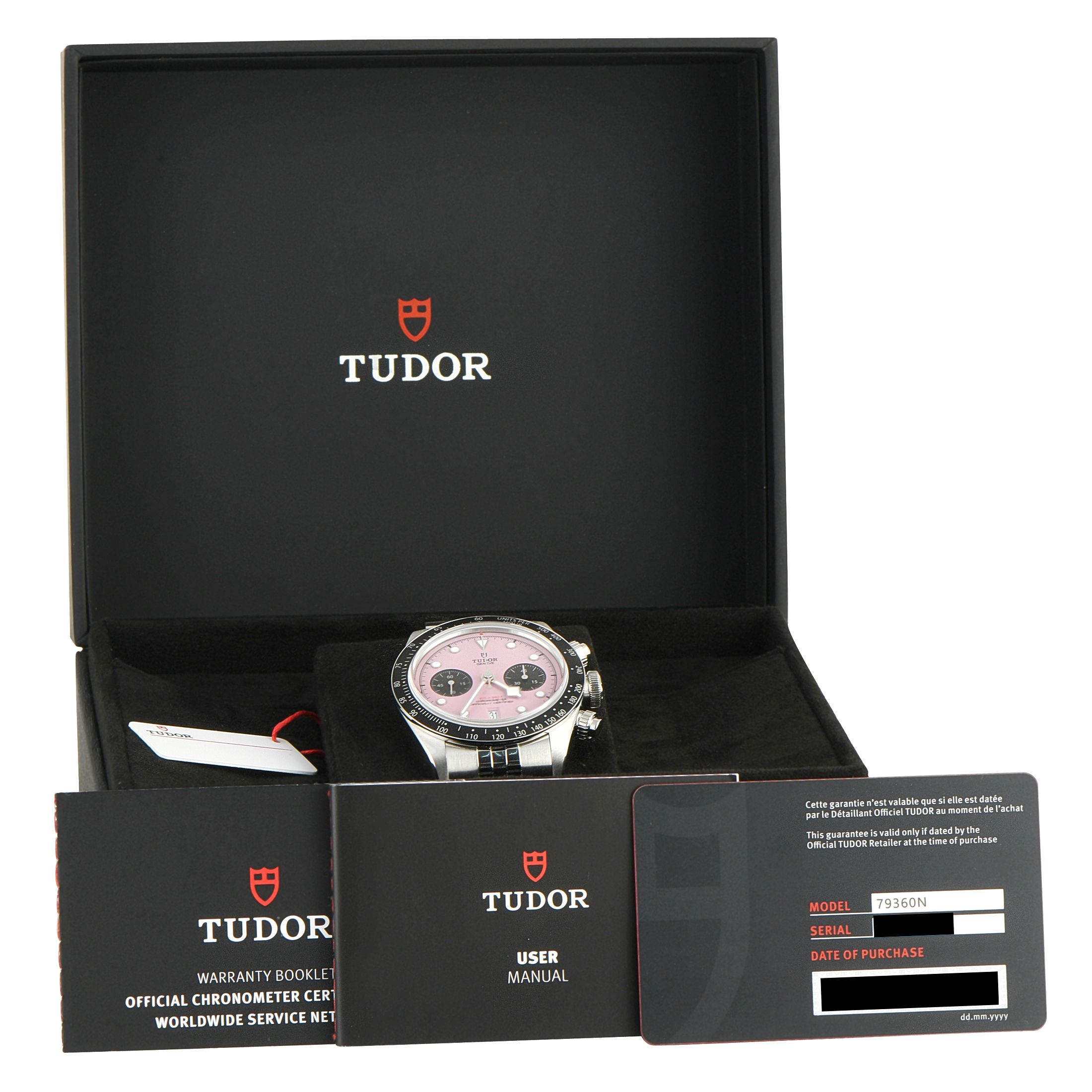 Tudor Black Bay Chrono Pink Steel Watch M79360N-0019