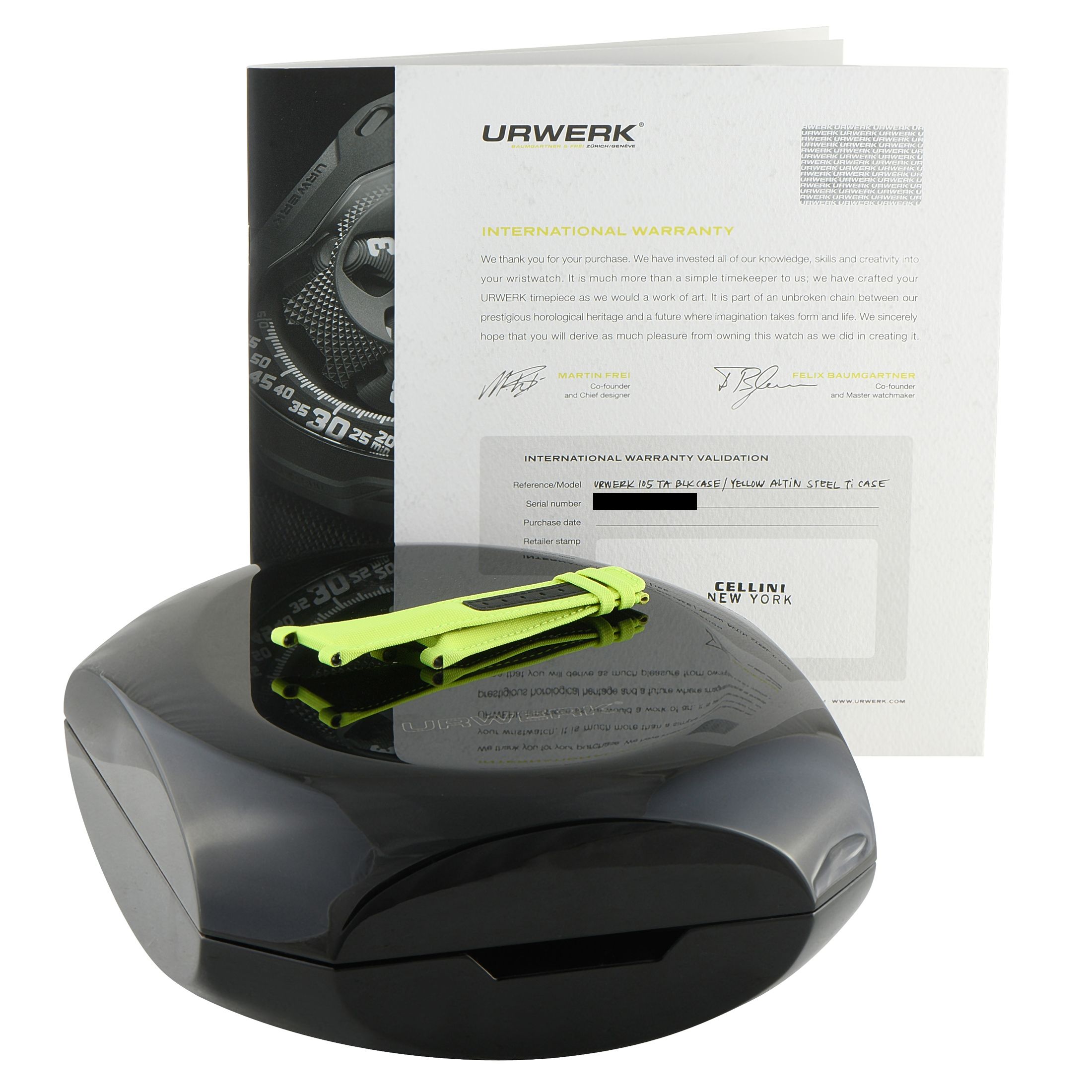 Urwerk UR-105TA Turbine Black Lemon Watch UR-105TA