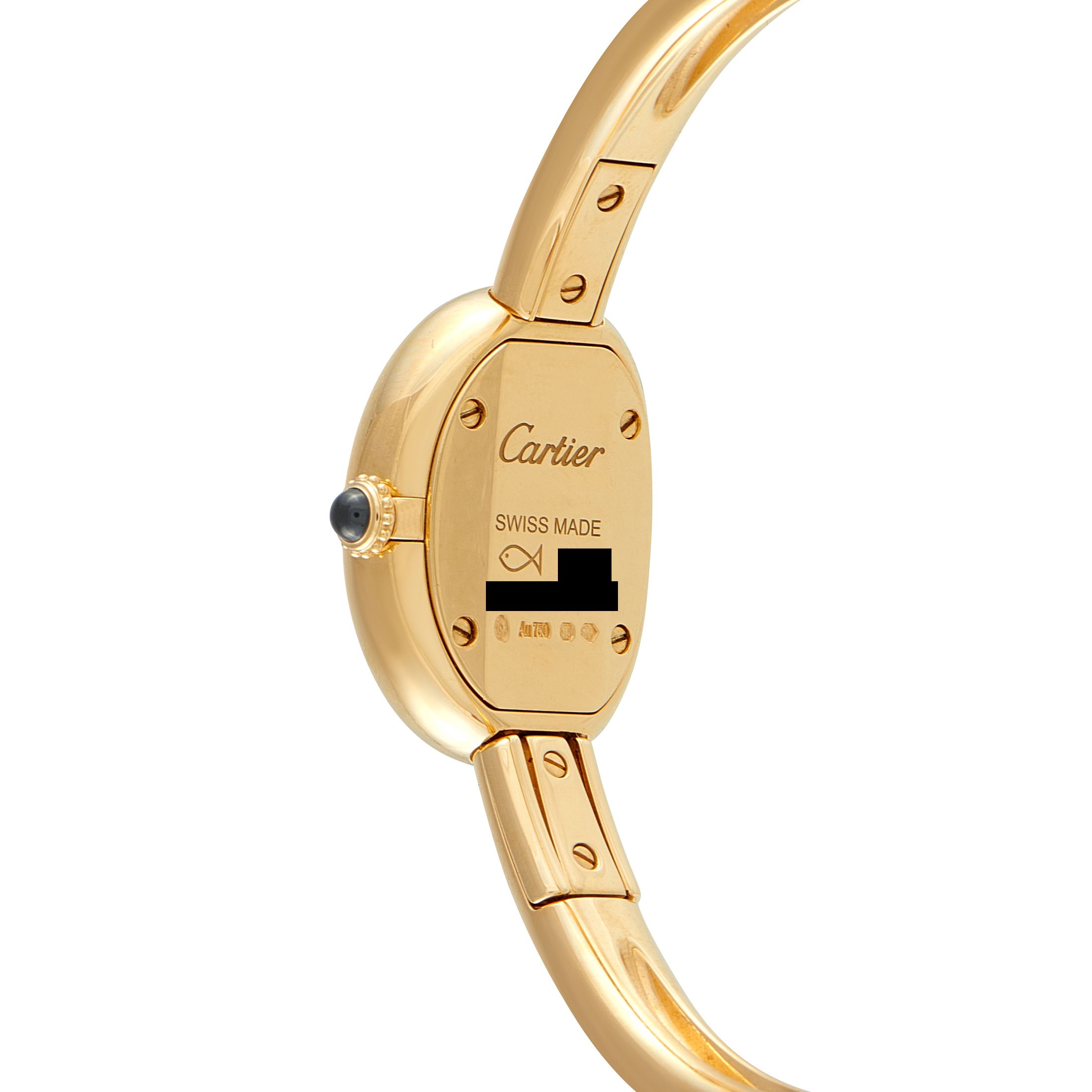 Cartier Baignoire Mini 18K Yellow Gold Ladies Watch WGBA0021