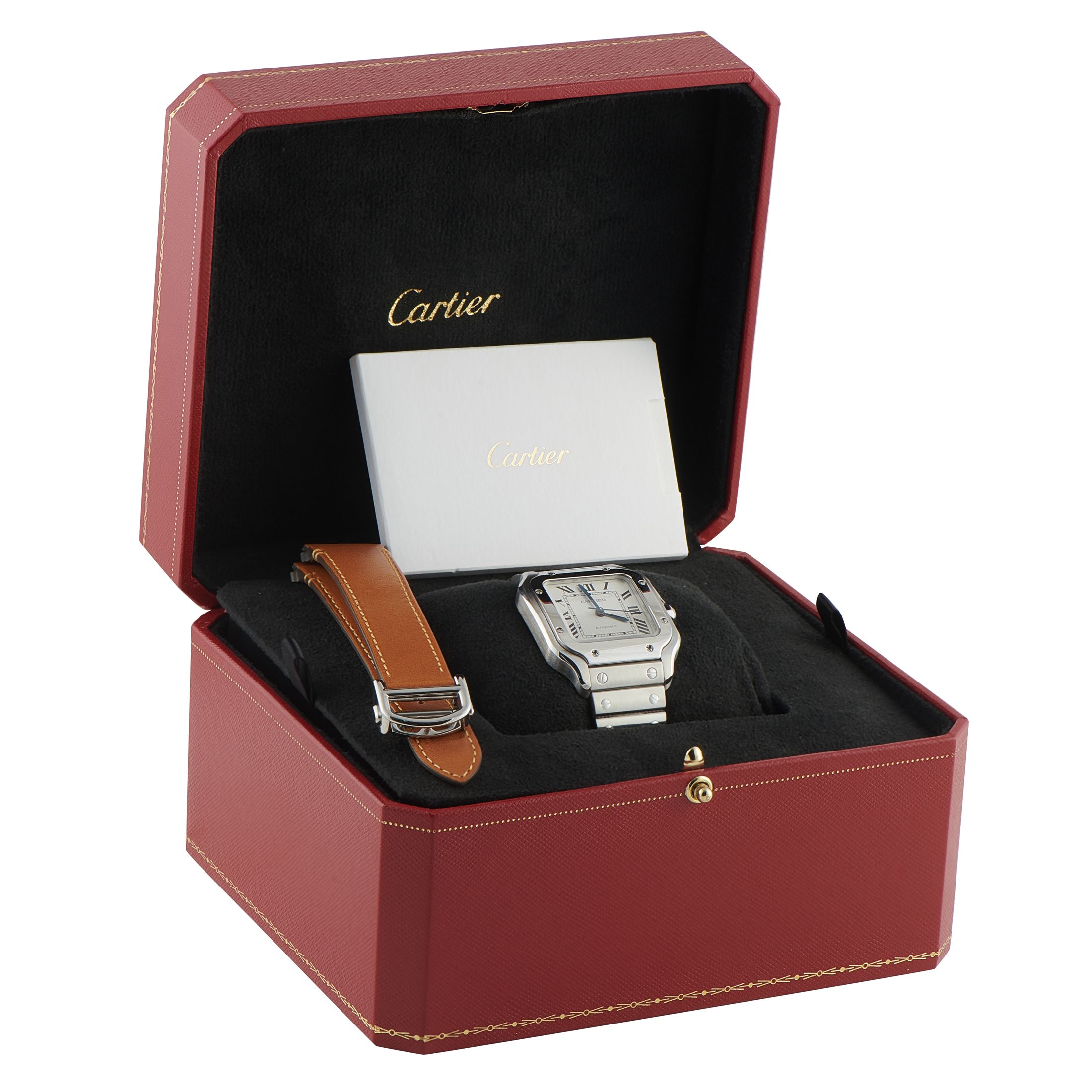 Cartier Santos Medium Model Steel Watch WSSA0029