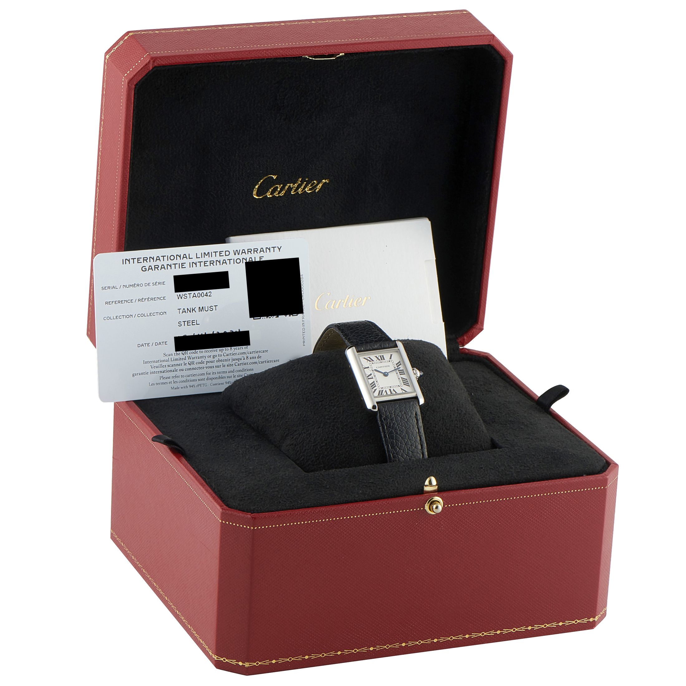 Cartier Tank Must de Cartier Small Model Steel Watch WSTA0042