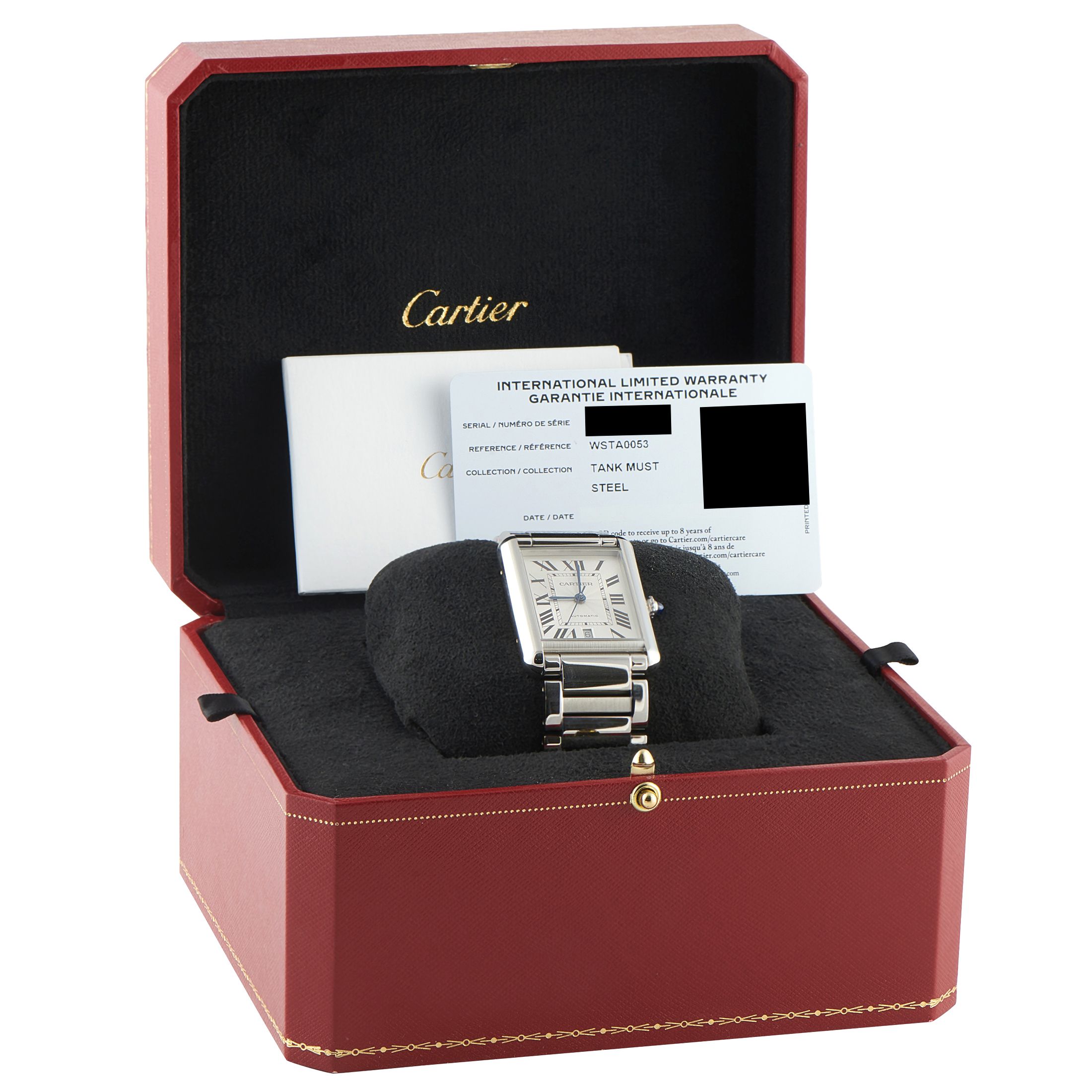 Cartier Tank Must XL Model Steel Watch WSTA0053