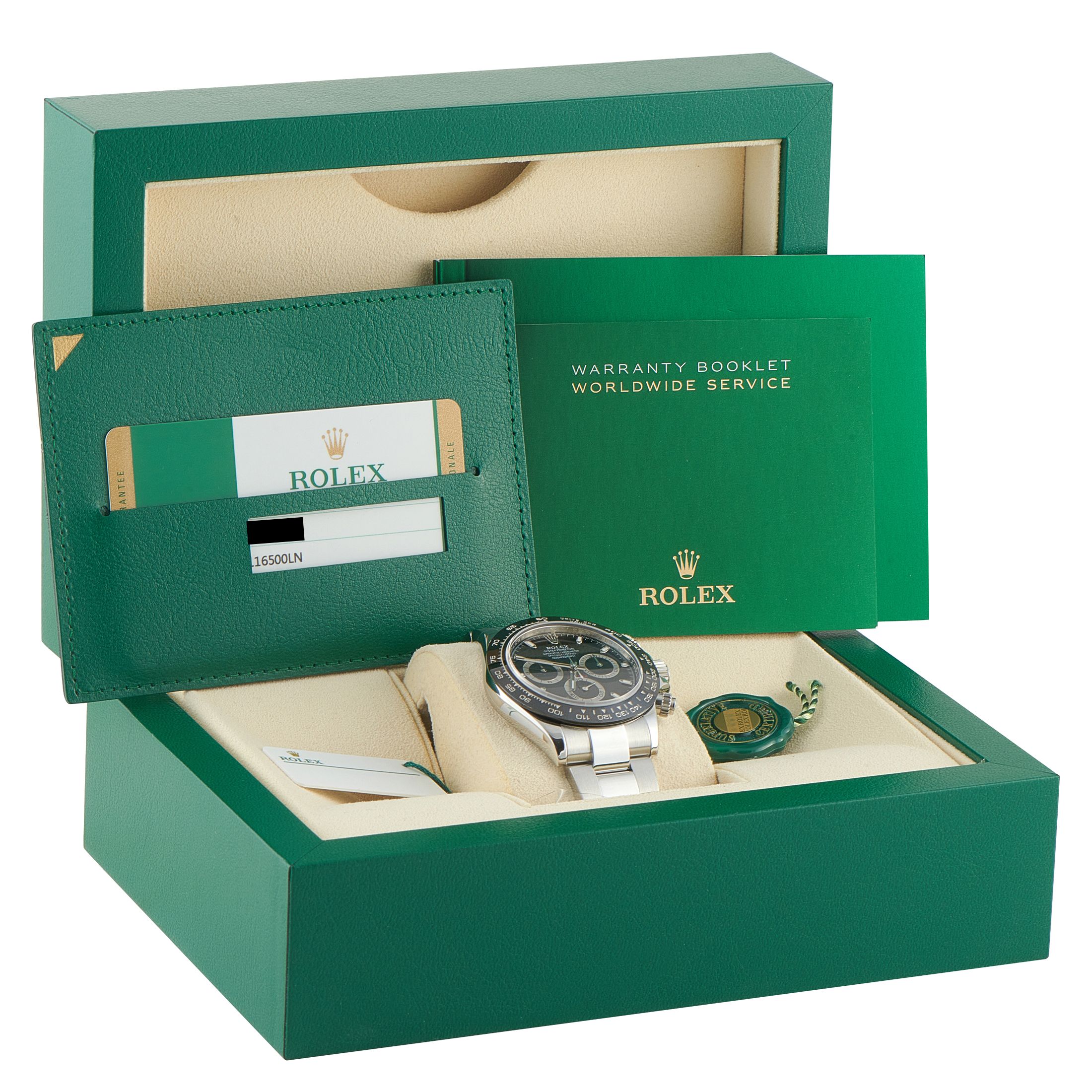 Rolex Daytona Black Dial Steel Watch 116500LN