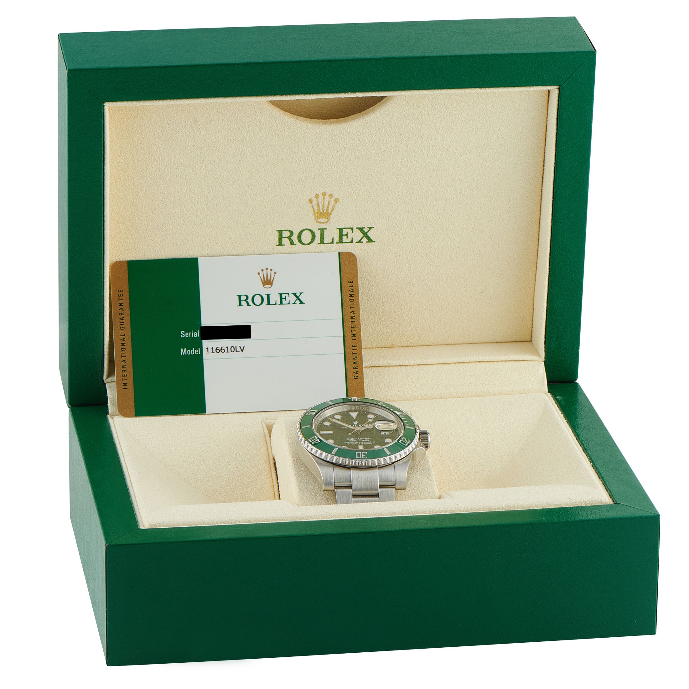 Rolex Submariner Hulk Steel Watch 116610LV