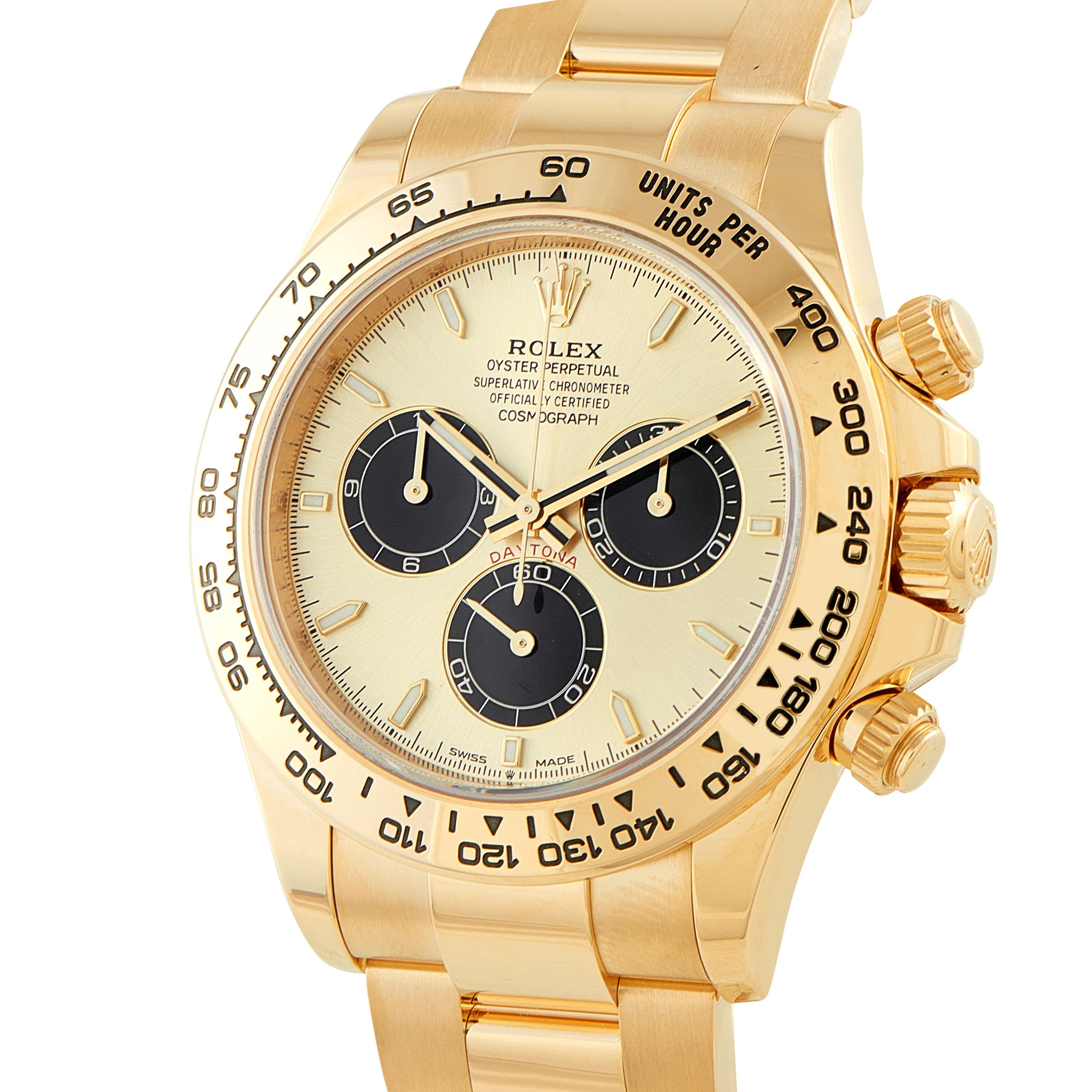 Rolex Daytona Champagne Gold Dial Yellow Gold Watch 126508