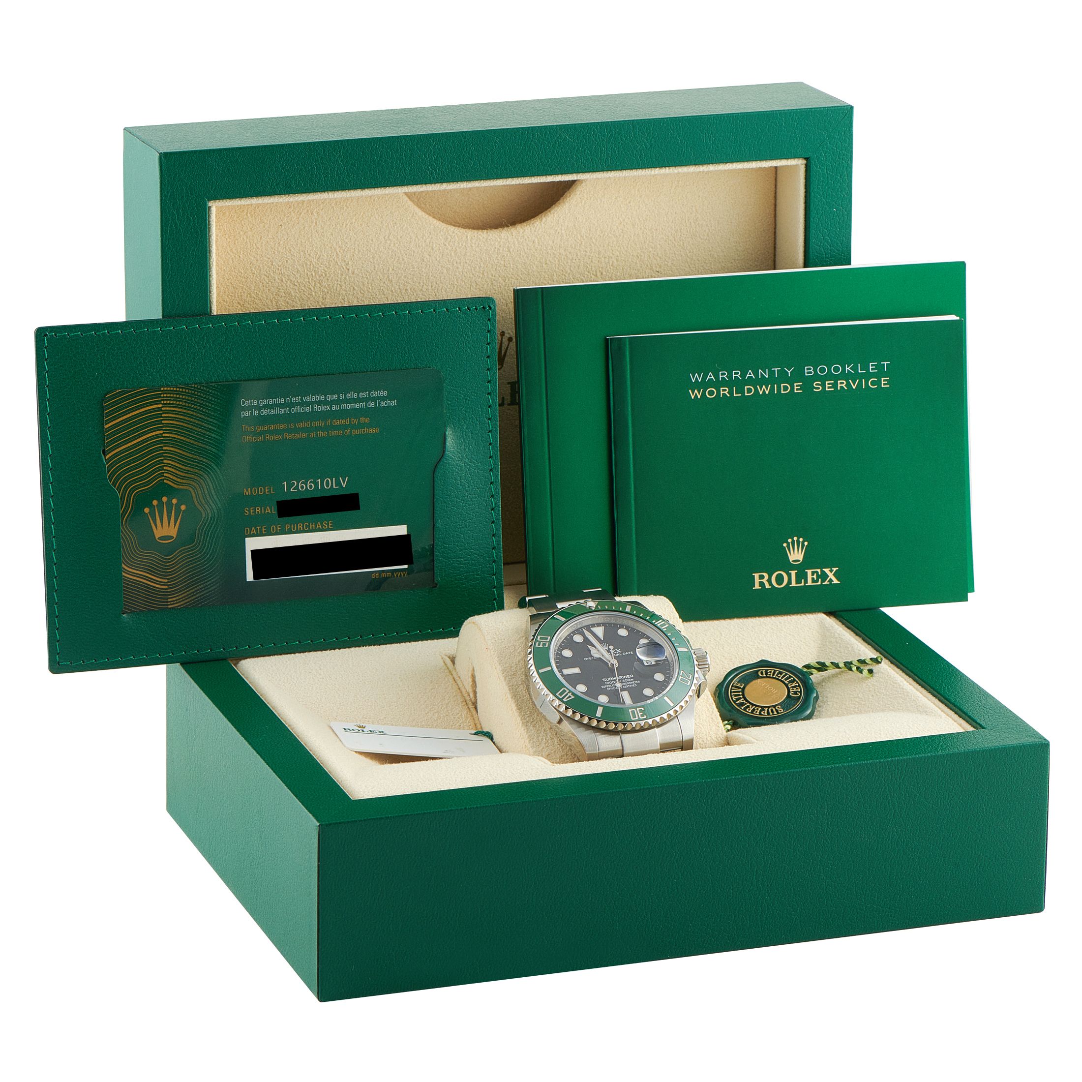 Rolex Submariner Date Starbucks Steel Watch 126610LV
