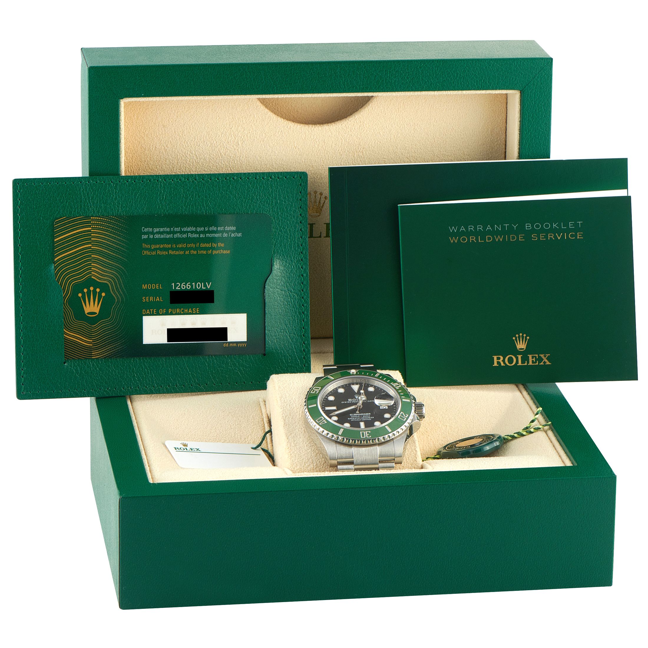 Rolex Submariner Date Starbucks Steel Watch 126610LV