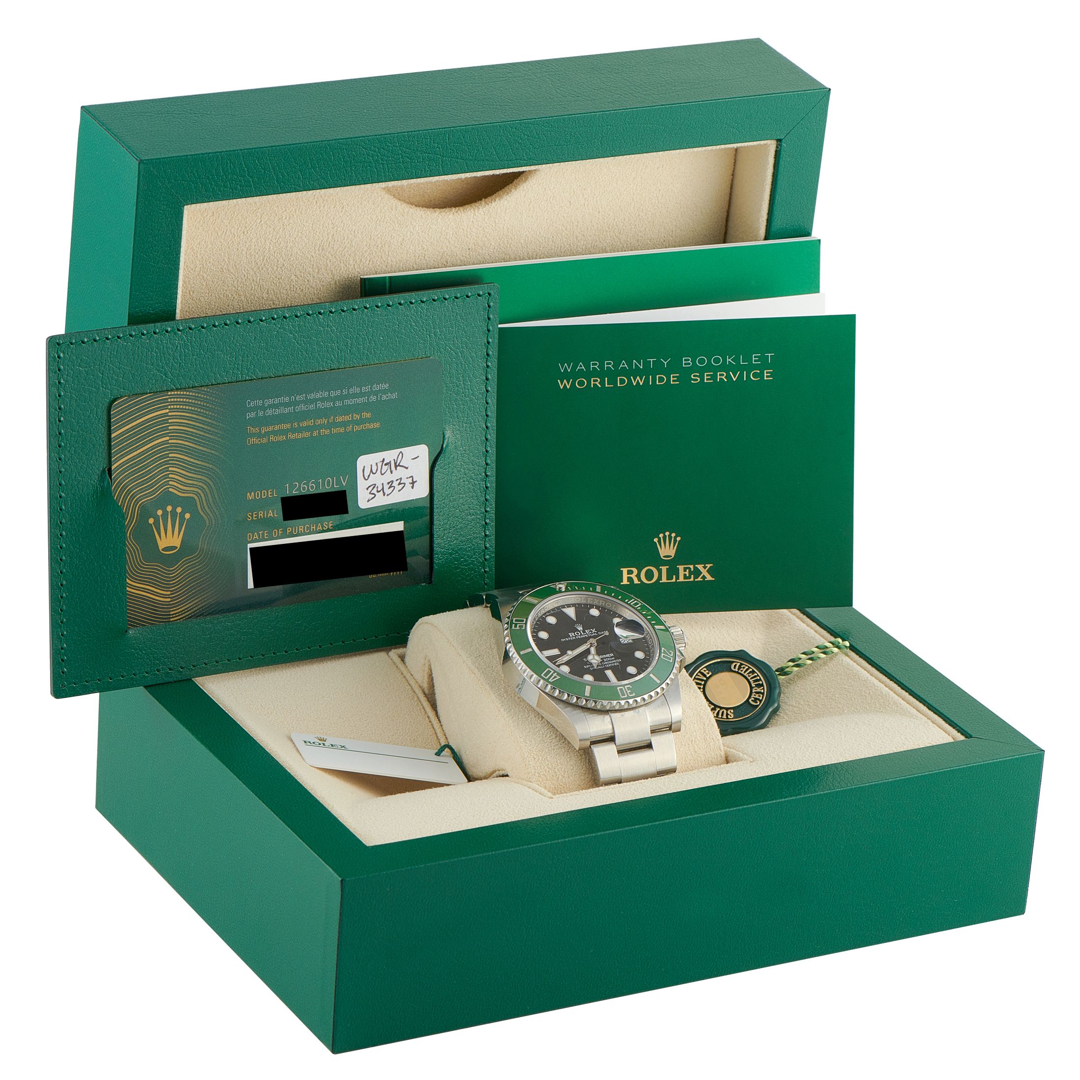 Rolex Submariner Date Starbucks Steel Oyster Watch 126610LV