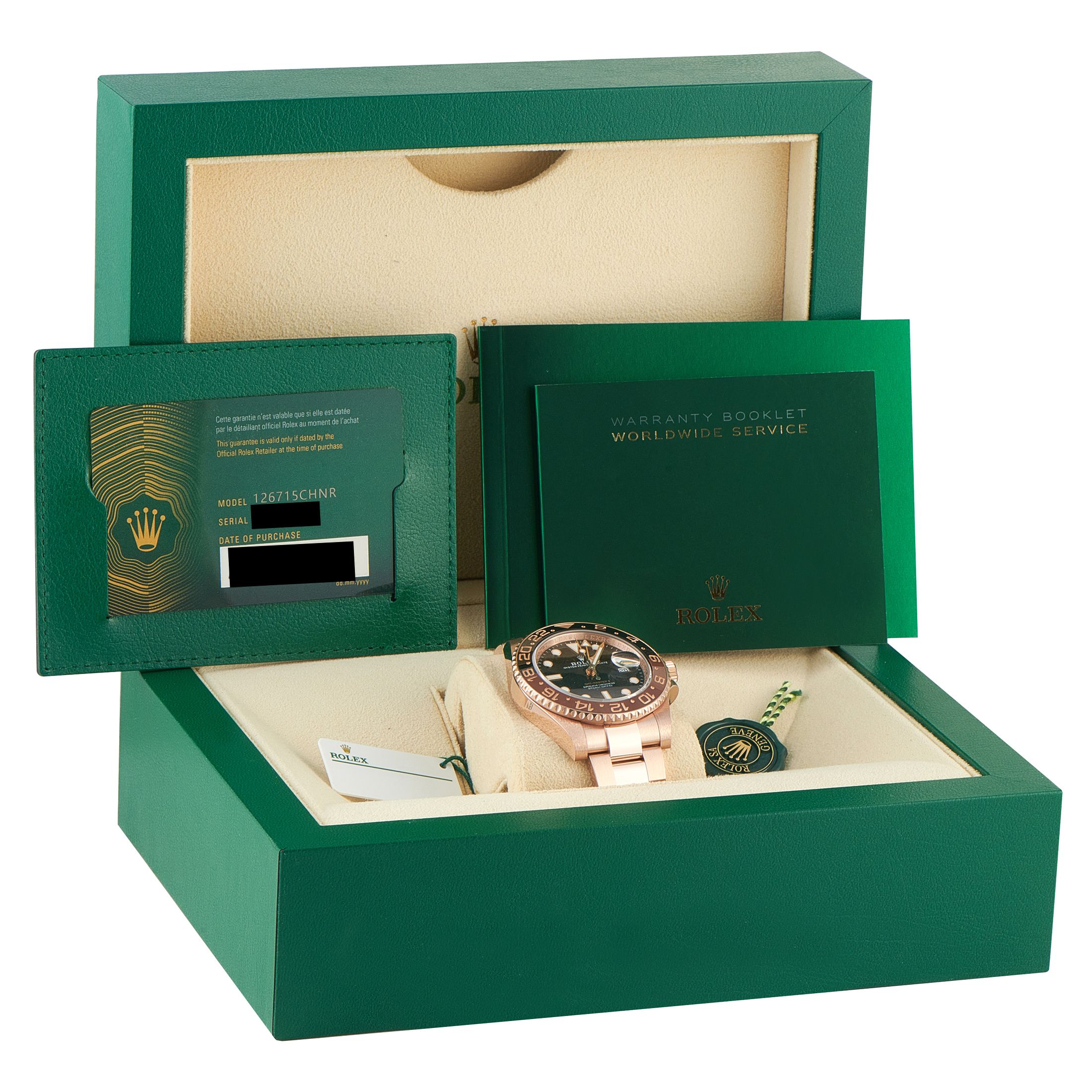 Rolex GMT-Master II Everose Gold Oyster Watch 126715CHNR