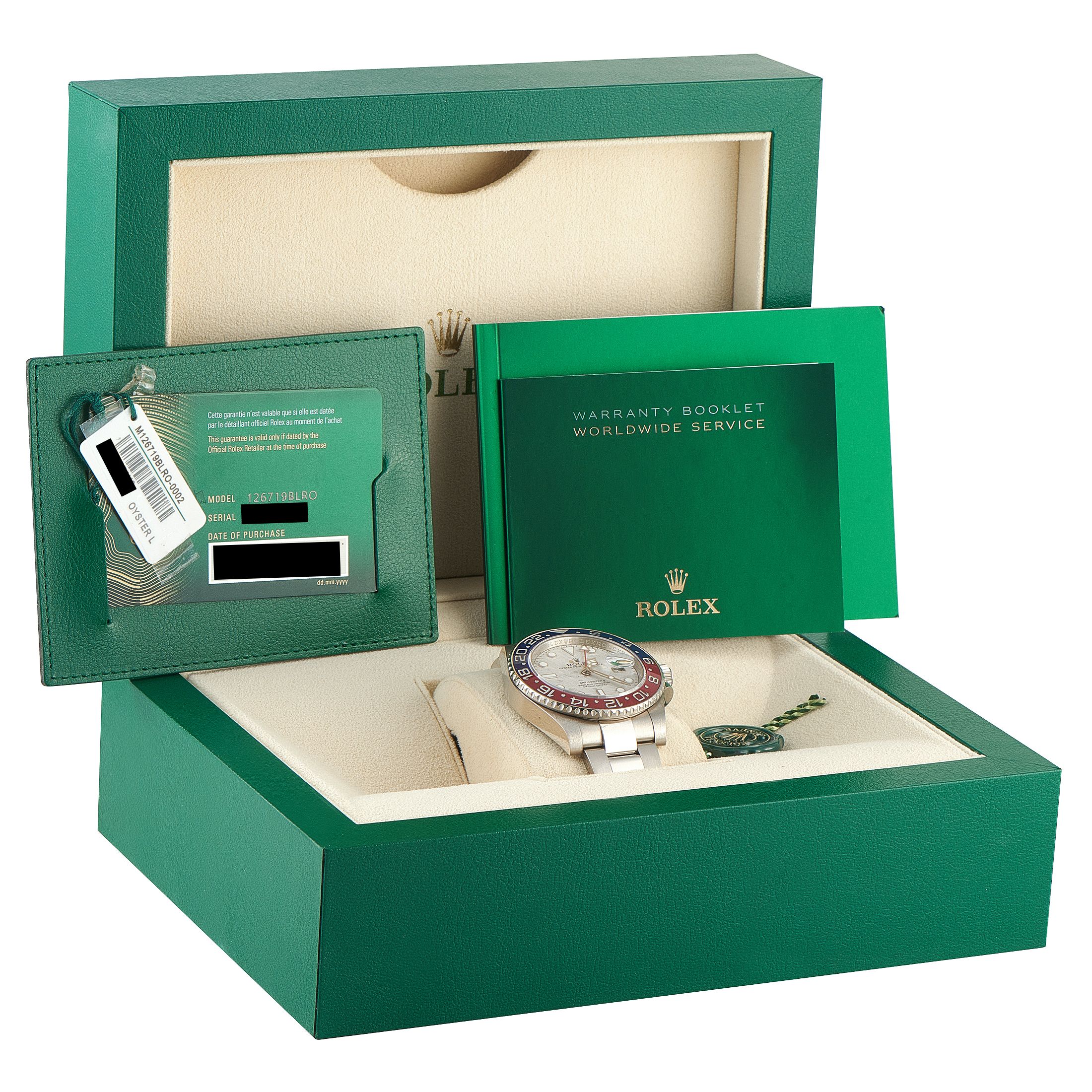 Rolex GMT-Master II Meteorite Dial White Gold Watch 126719BLRO