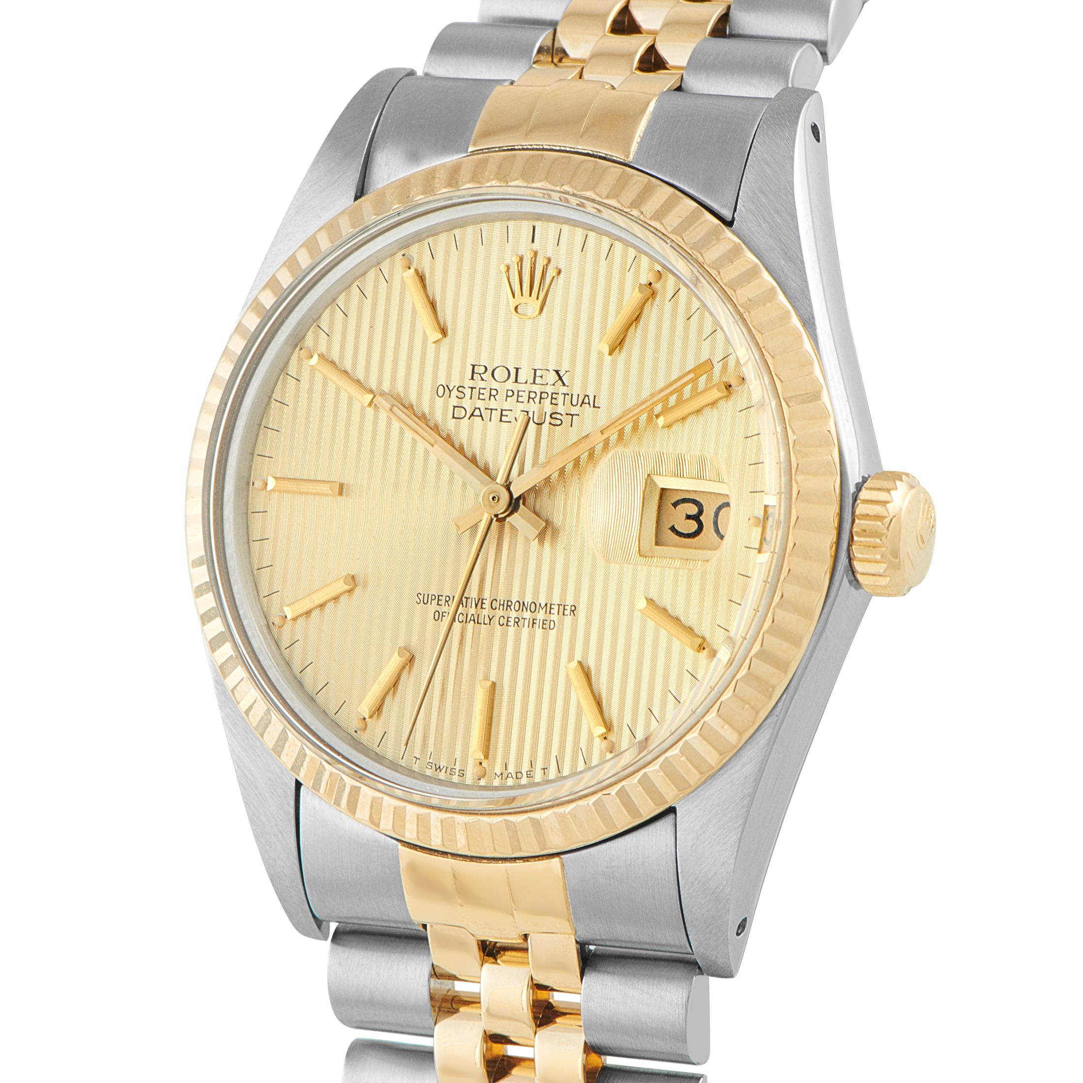 Rolex Datejust 36 Tapestry Dial Two-Tone Jubilee Watch 16013