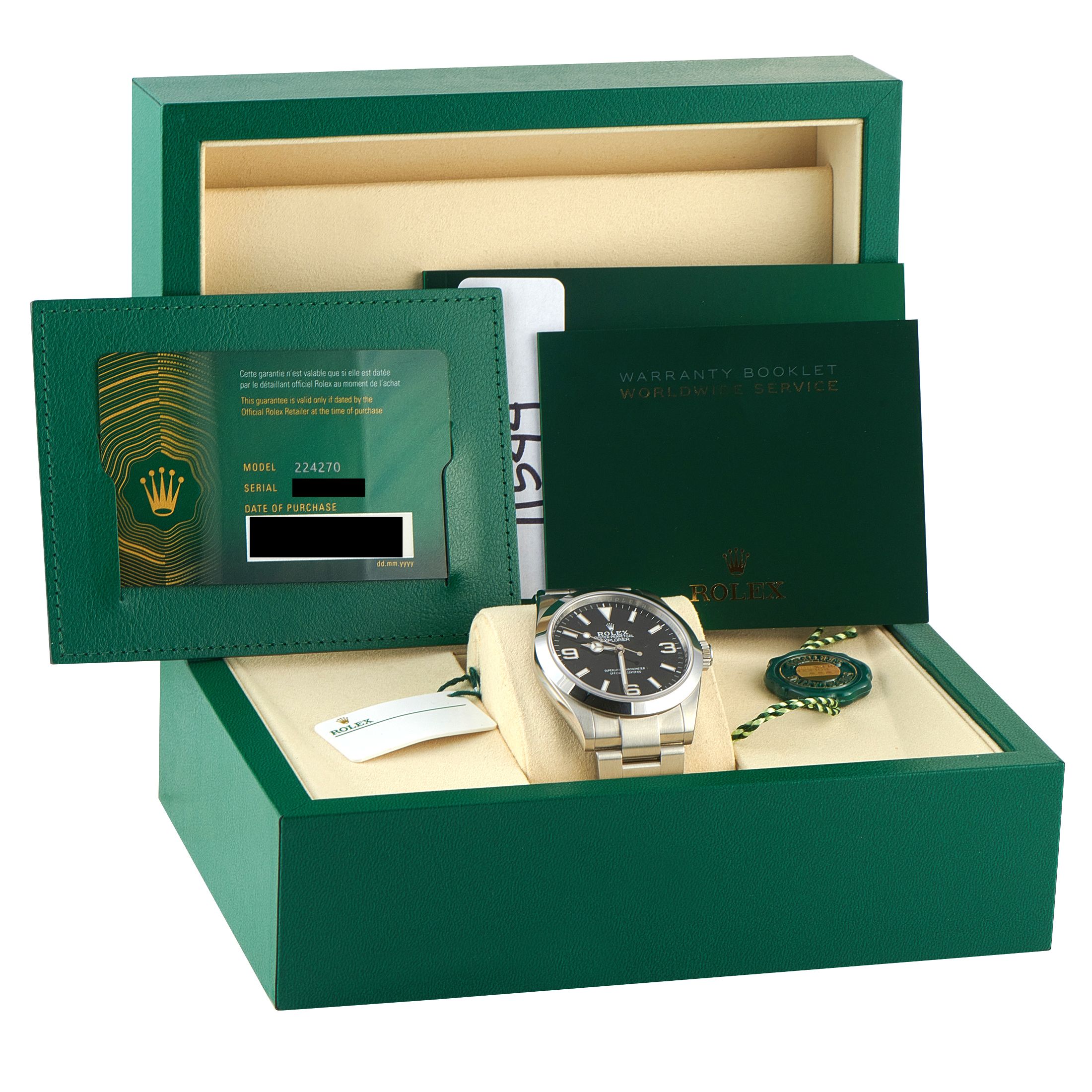 Rolex Explorer 40 Steel Watch 224270