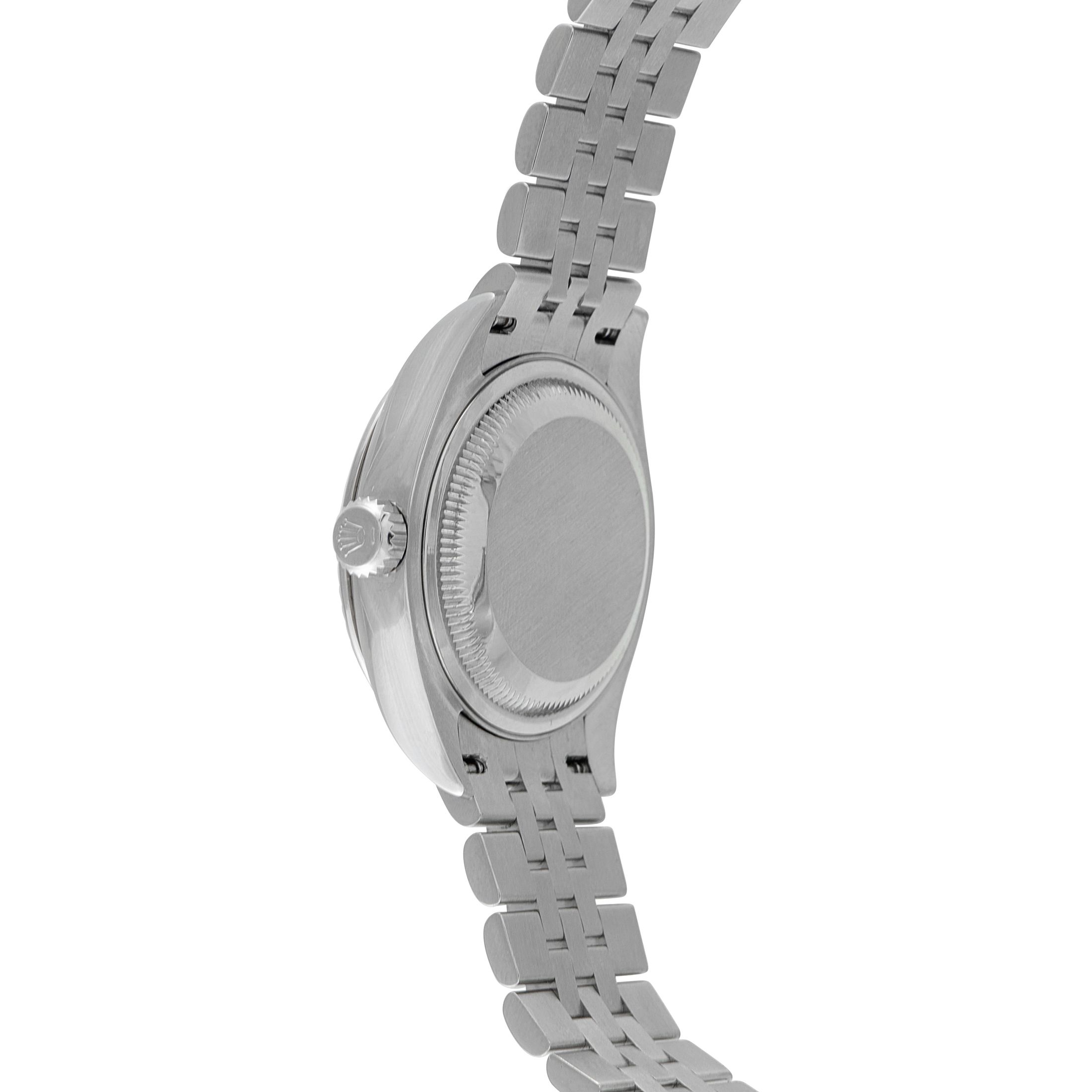Rolex Lady Datejust Diamond-Set Gray Dial Steel Jubilee Watch 279174
