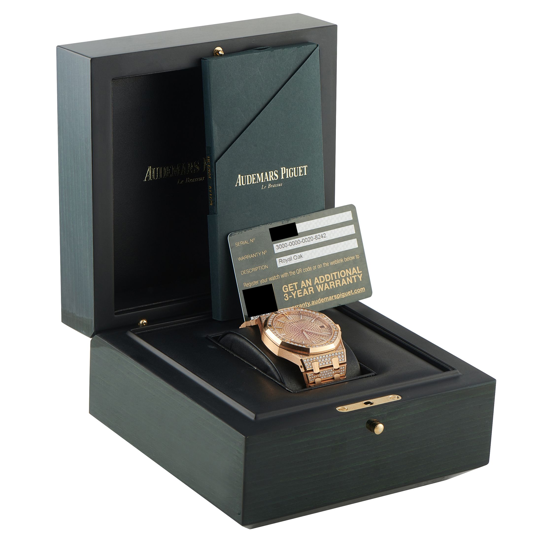 Audemars Piguet Royal Oak Diamond Set Rose Gold Watch 15502OR.ZZ.1222OR.01