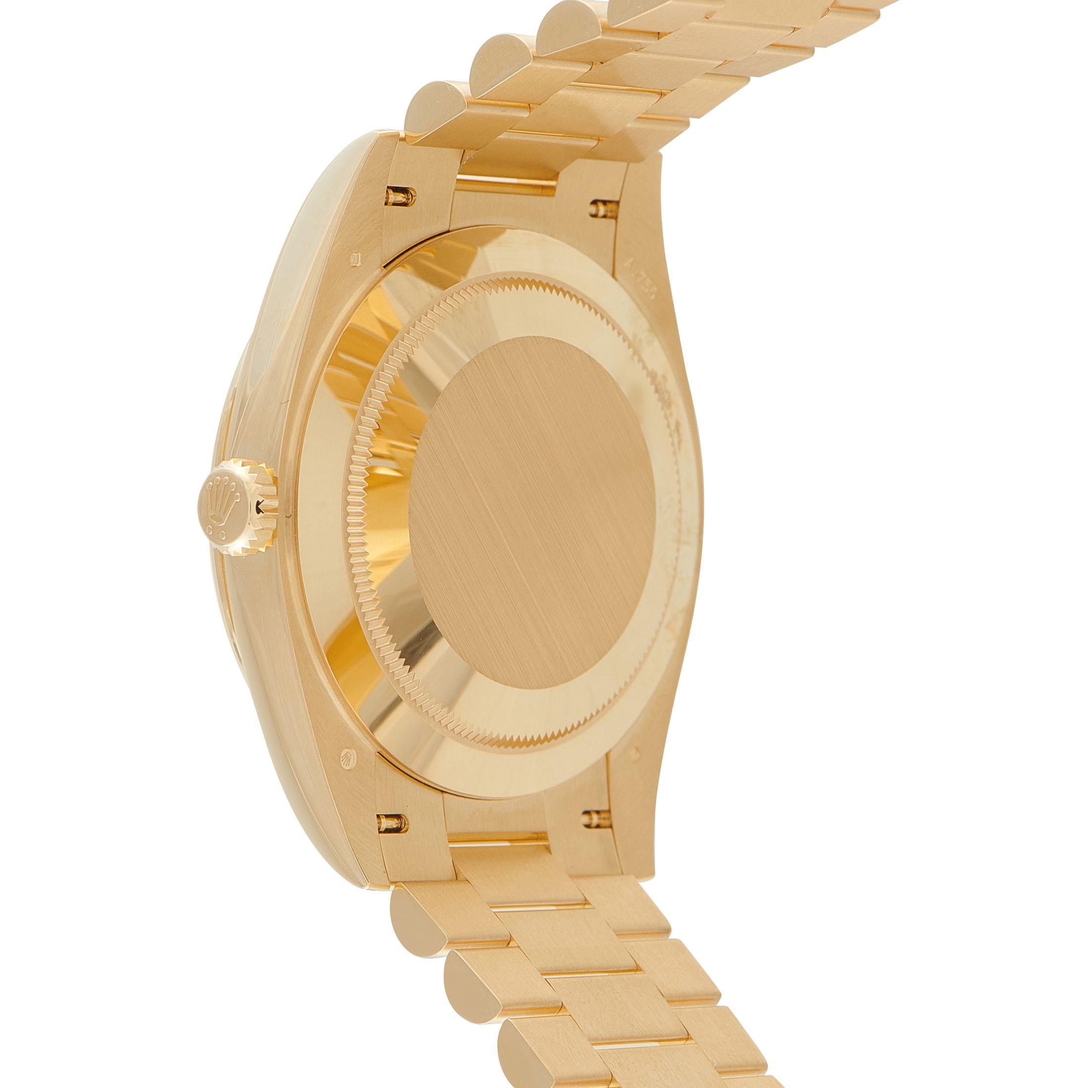 Rolex Day-Date 40 Green Roman Dial Yellow Gold President Watch 228238