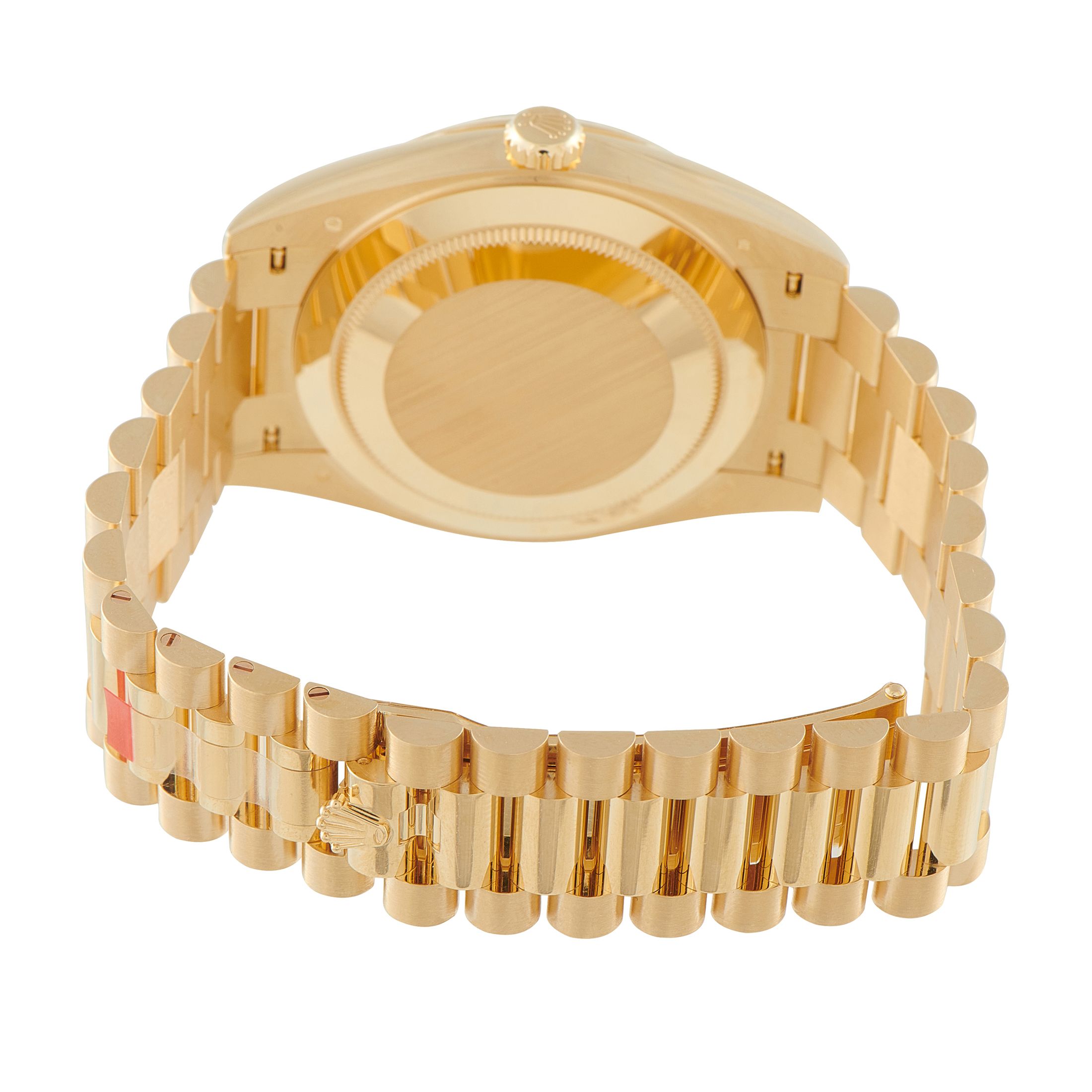 Rolex Day-Date 40 Green Roman Dial Yellow Gold President Watch 228238