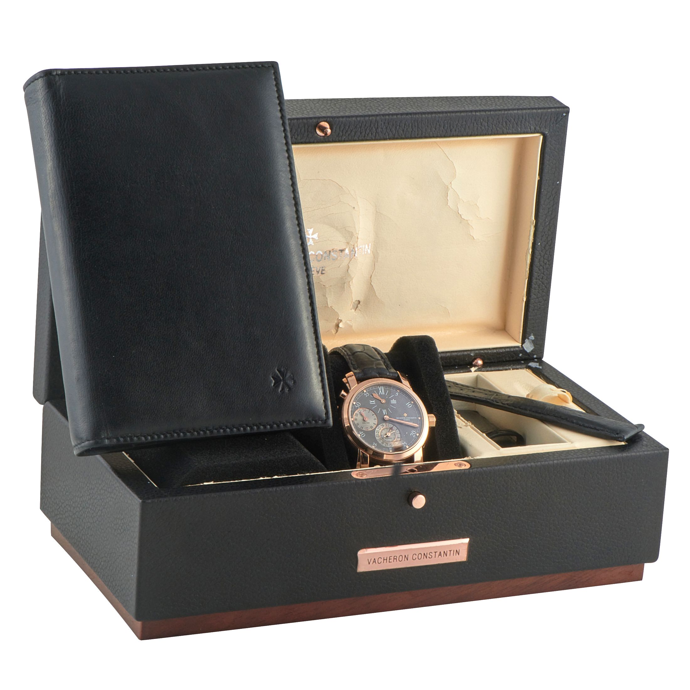 Vacheron Constantin Malte Dual Time Regulator Rose Gold Watch 42005/000R-9034