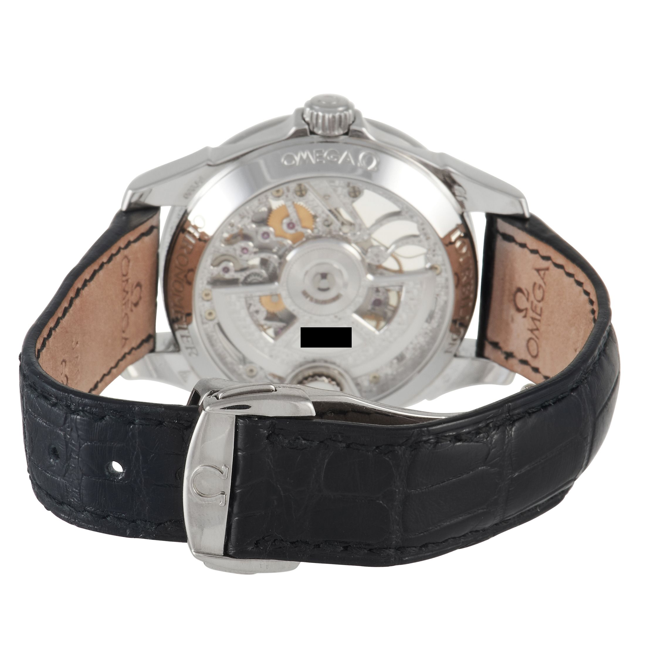 Omega De Ville Tourbillon Platinum Chronometer Watch 5946.30.31