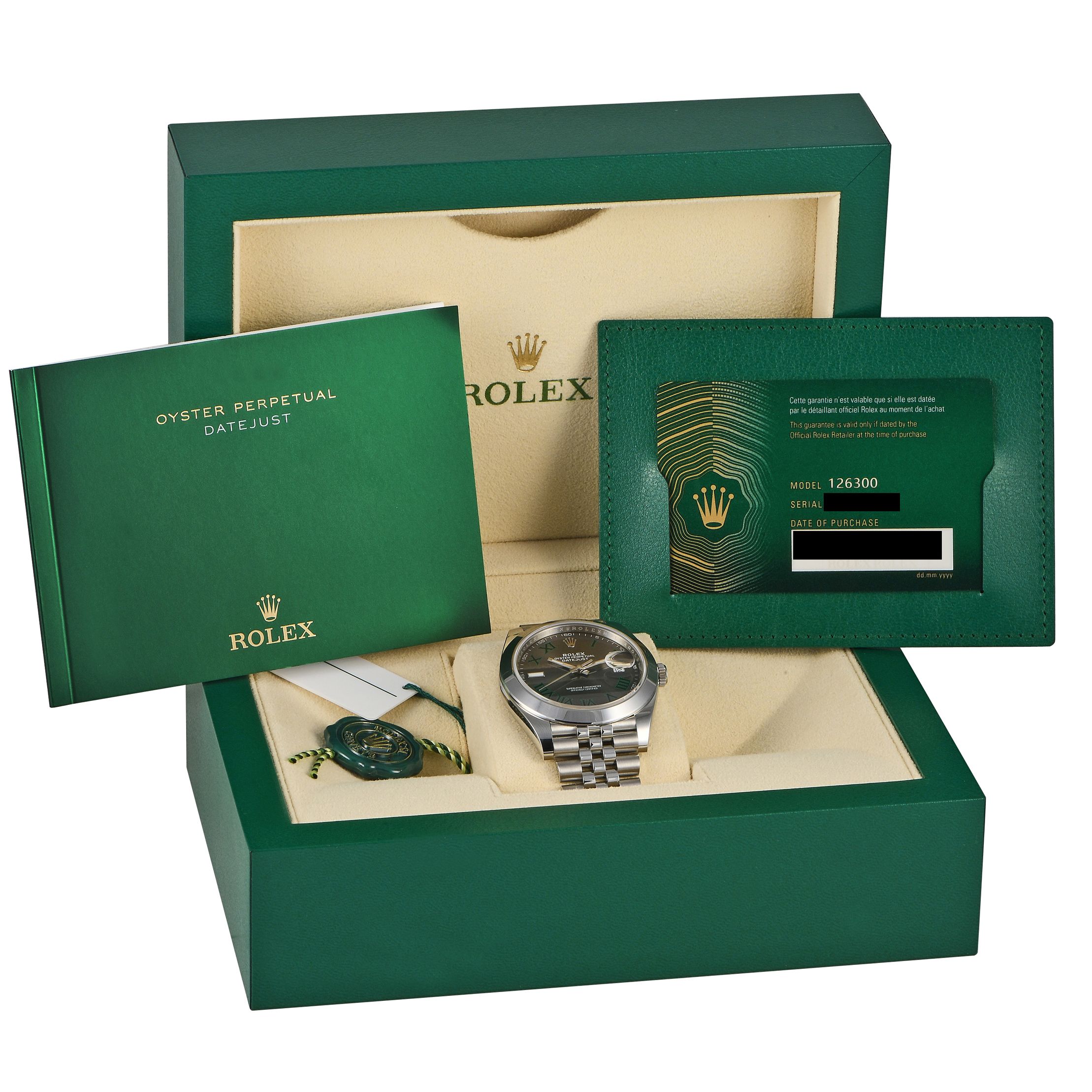 Rolex Datejust 41 Slate Roman Dial Watch 126300-0014