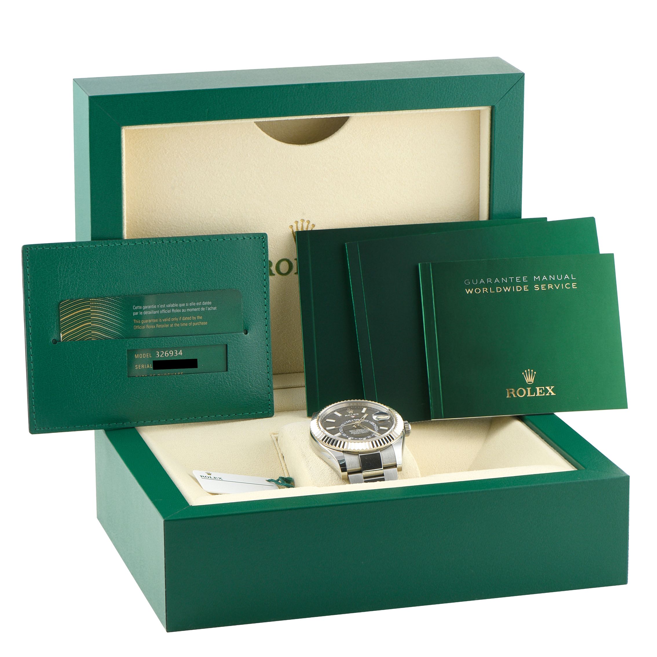 Rolex Sky-Dweller Blue Dial Steel and White Gold Oyster Watch 326934