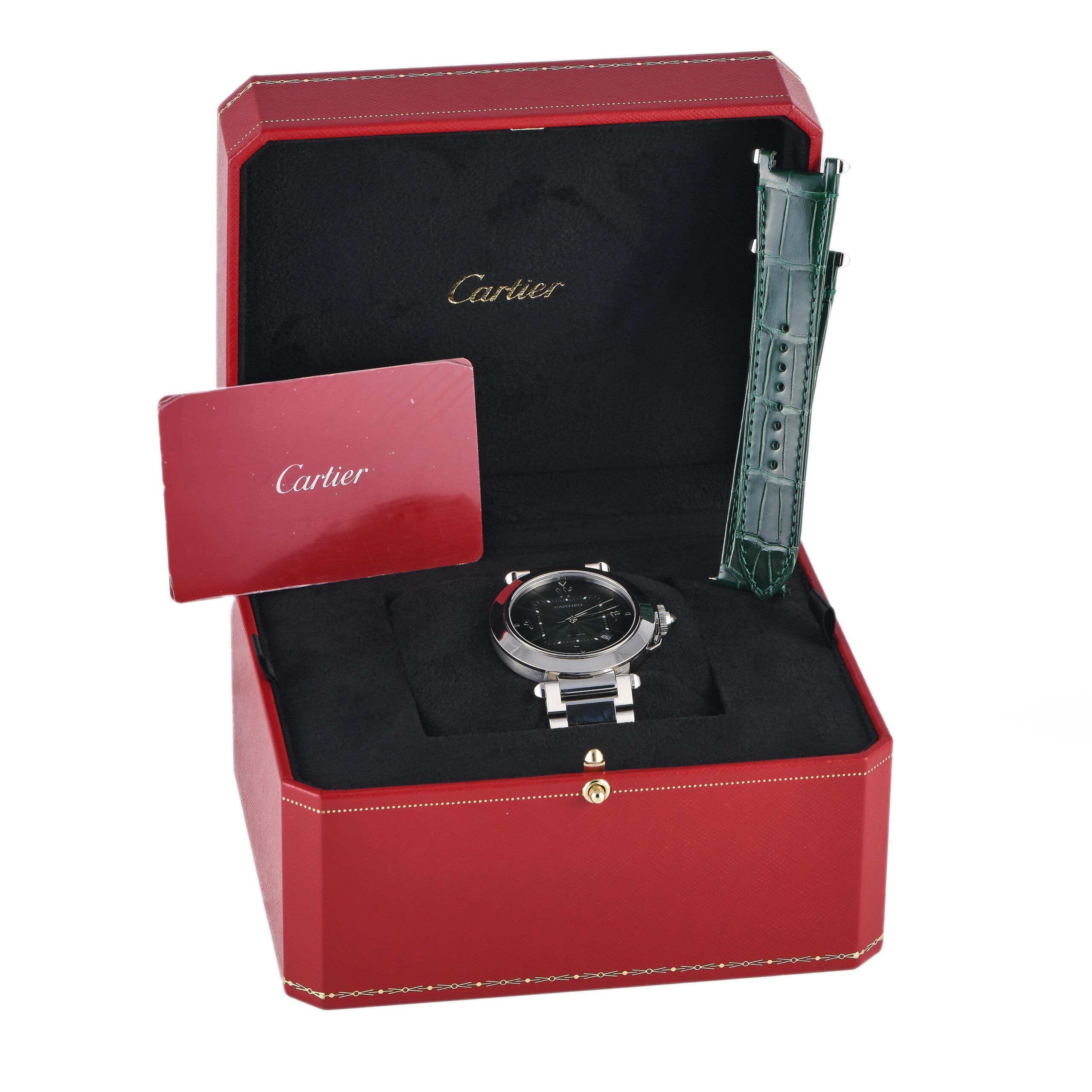 Cartier Pasha de Cartier Green Dial Watch WSPA0022