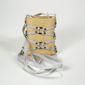 Charriol Rock Star Yellow Canvas Pouch Bag BAGCACO.177.008