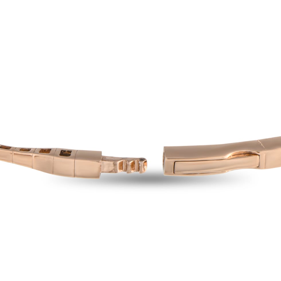 LB Exclusive 14K Rose Gold 1.55ct Lab-Grown Diamond Eternity Bangle Bracelet  MF03-041725