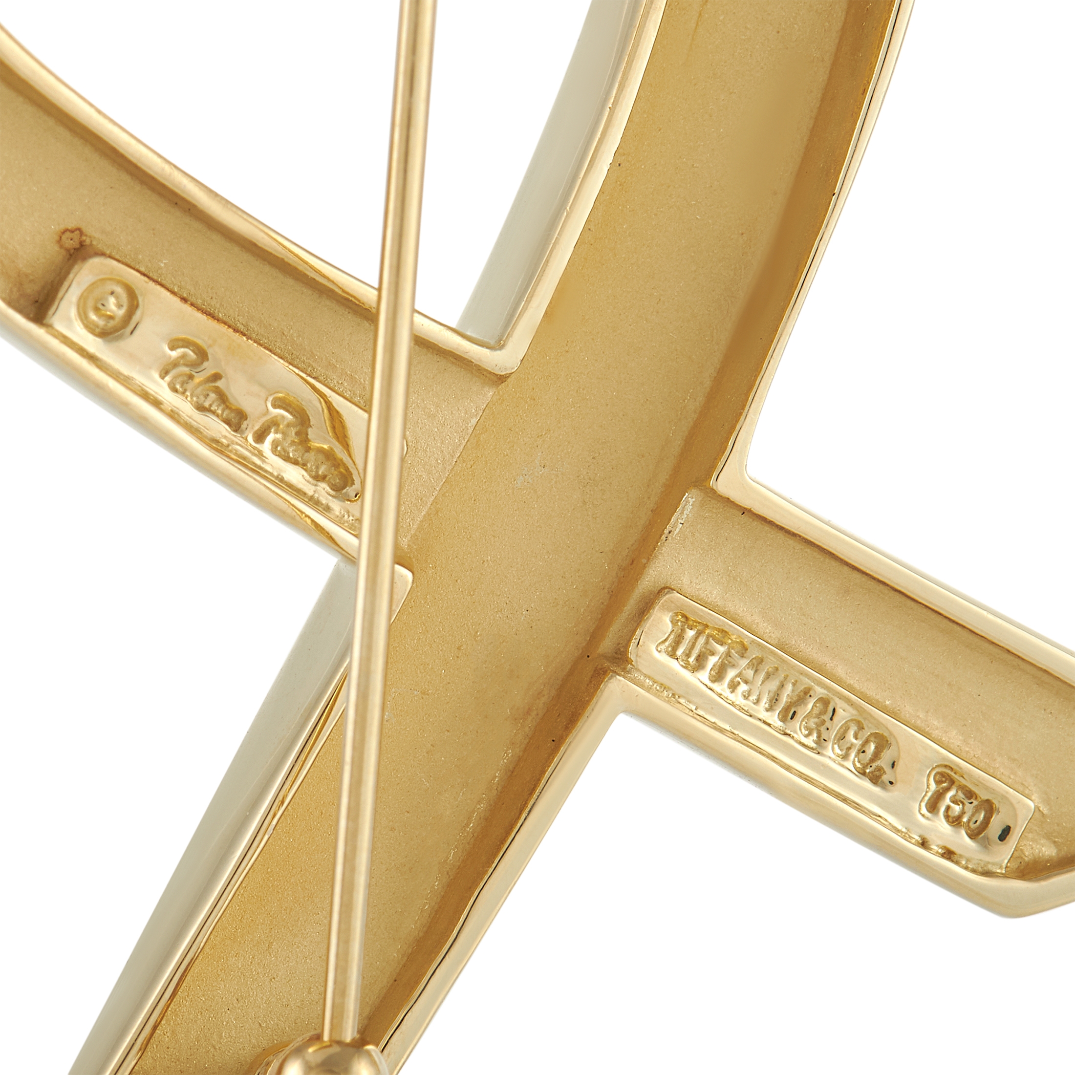 Tiffany & Co. 18K Yellow Gold Heart Brooch TI21-062121