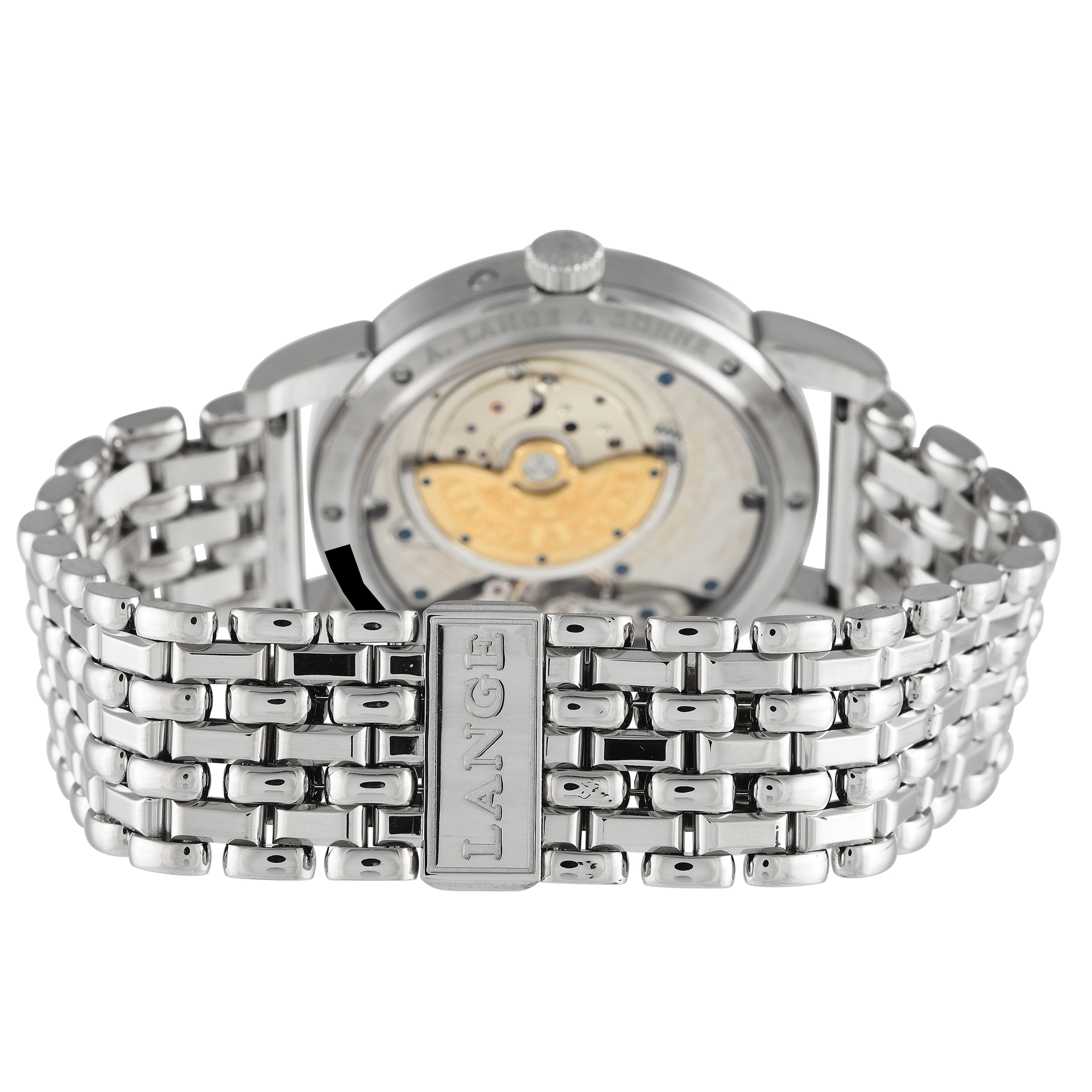 A. Lange & Sohne Saxonia Annual Calendar 18K White Gold Watch 330.026