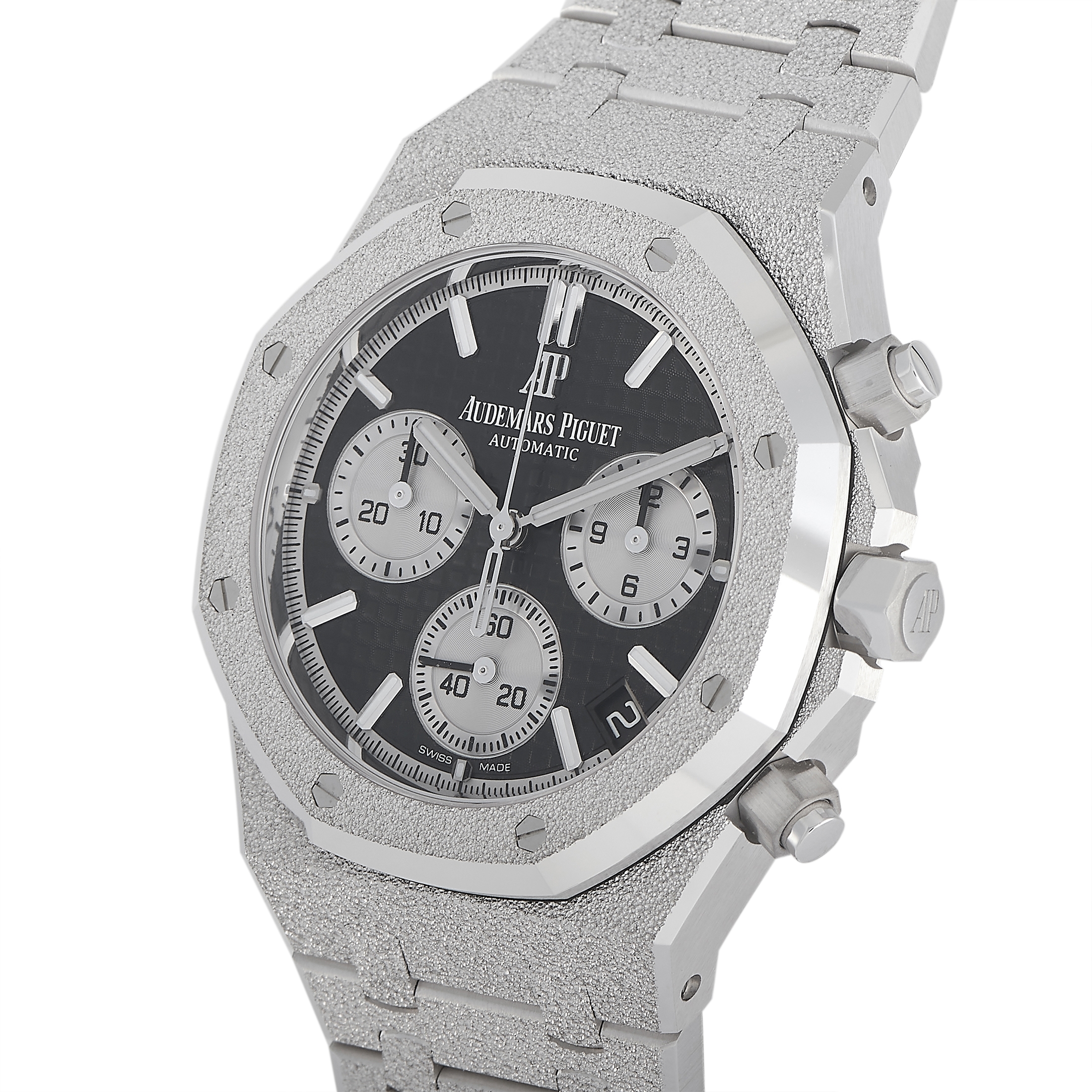 Audemars Piguet Royal Oak 41 Frosted White Gold Chronograph Watch 26239BC.GG.1224BC.02
