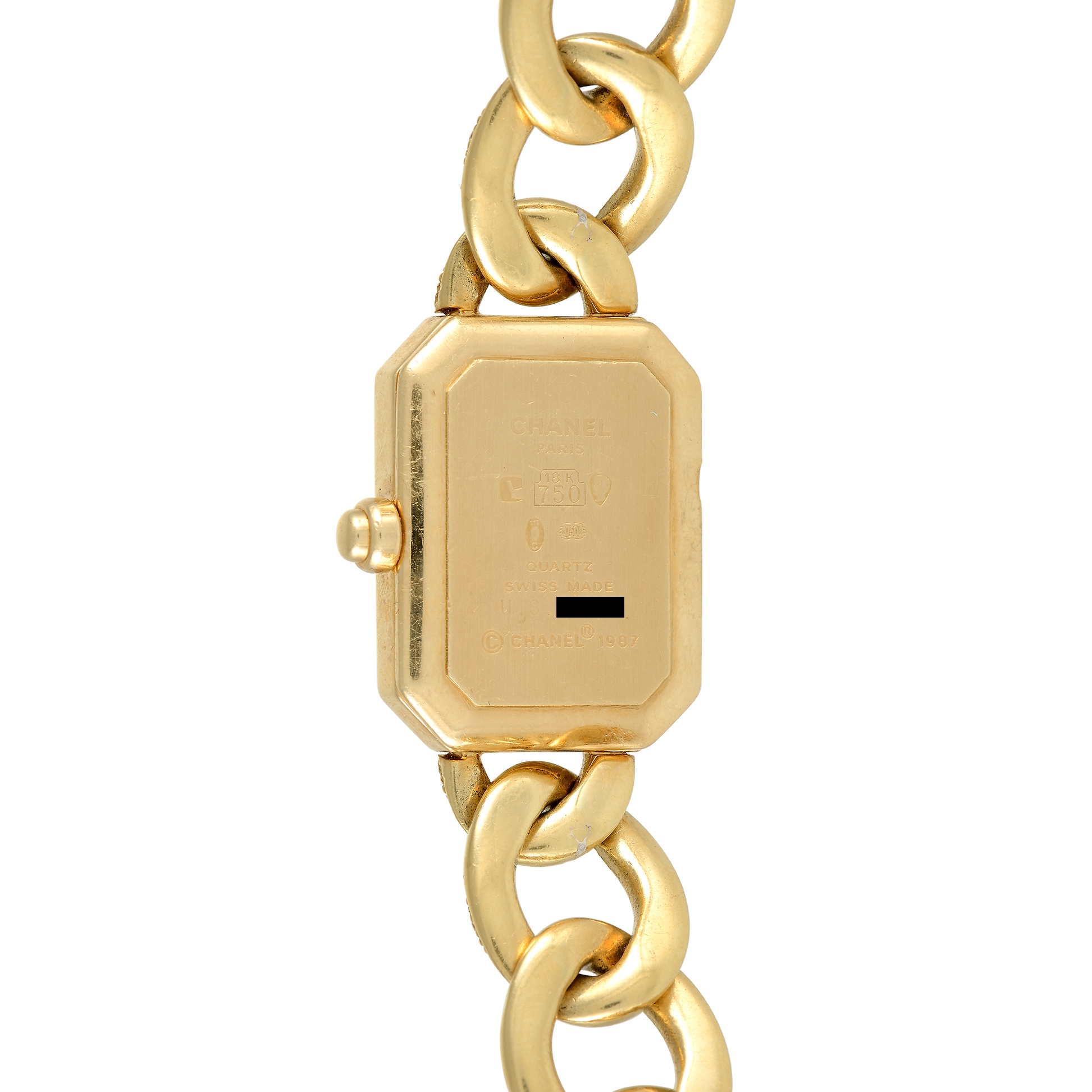 Chanel Première Chaîne Ladies Yellow Gold Diamond Watch H0114