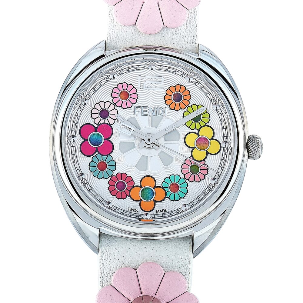 FENDI 腕時計 Fendi Momento Multi-Colored Flower Quartz Watch F234034041 - 34mm