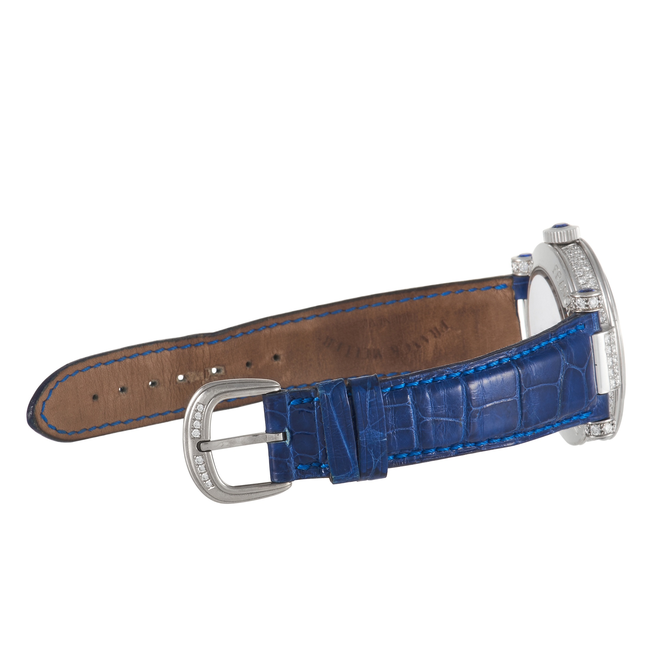 Franck Muller Master Mystery 40 White Gold Diamond and Sapphire Watch