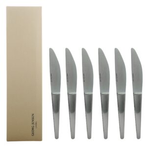 Georg Jensen Caravel Stainless Steel Luncheon/Starters/Dessert Knife Set 6 Pieces