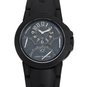 Harry Winston Ocean Triple Retrograde Black Zalium Chronograph Watch 400-MCRA44ZK