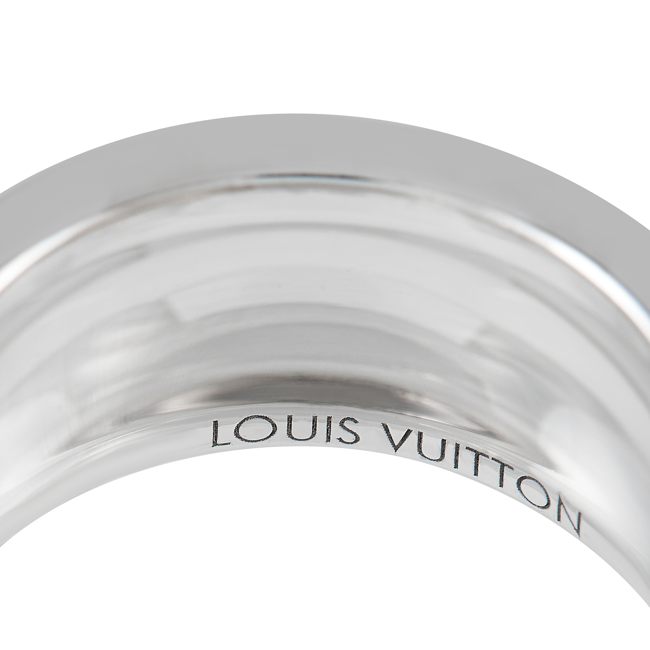 Louis Vuitton Large Empreinte Ring in 18k White Gold, myGemma