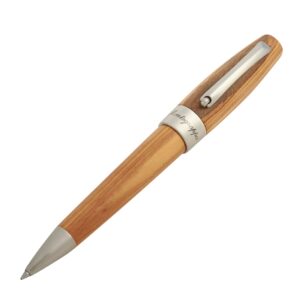 Montegrappa Heartwood Olive Wood and Stainless Steel Ballpoint Pen ISFOWBIO