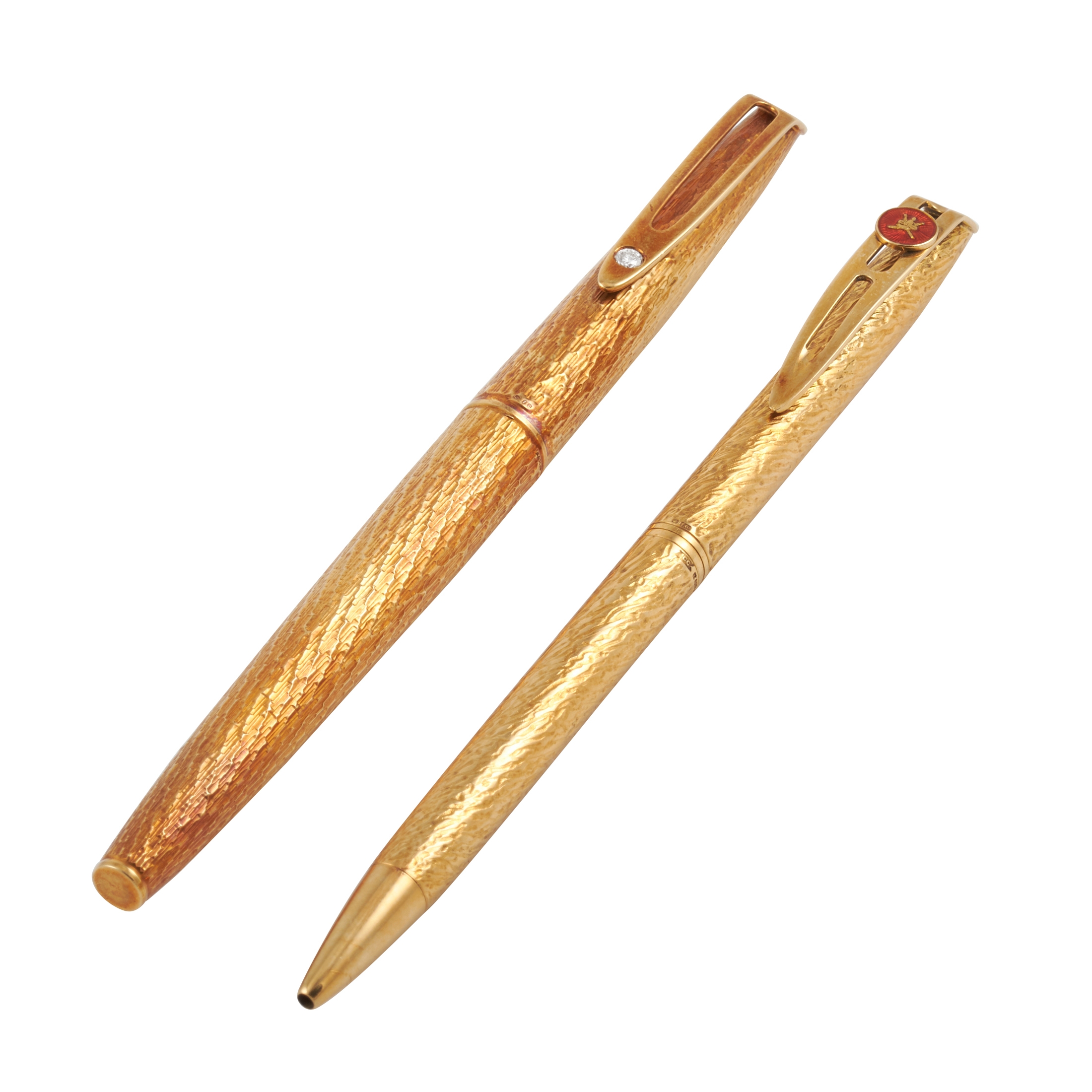 18K Yellow Gold Oman Khanjar Two Pen Set
