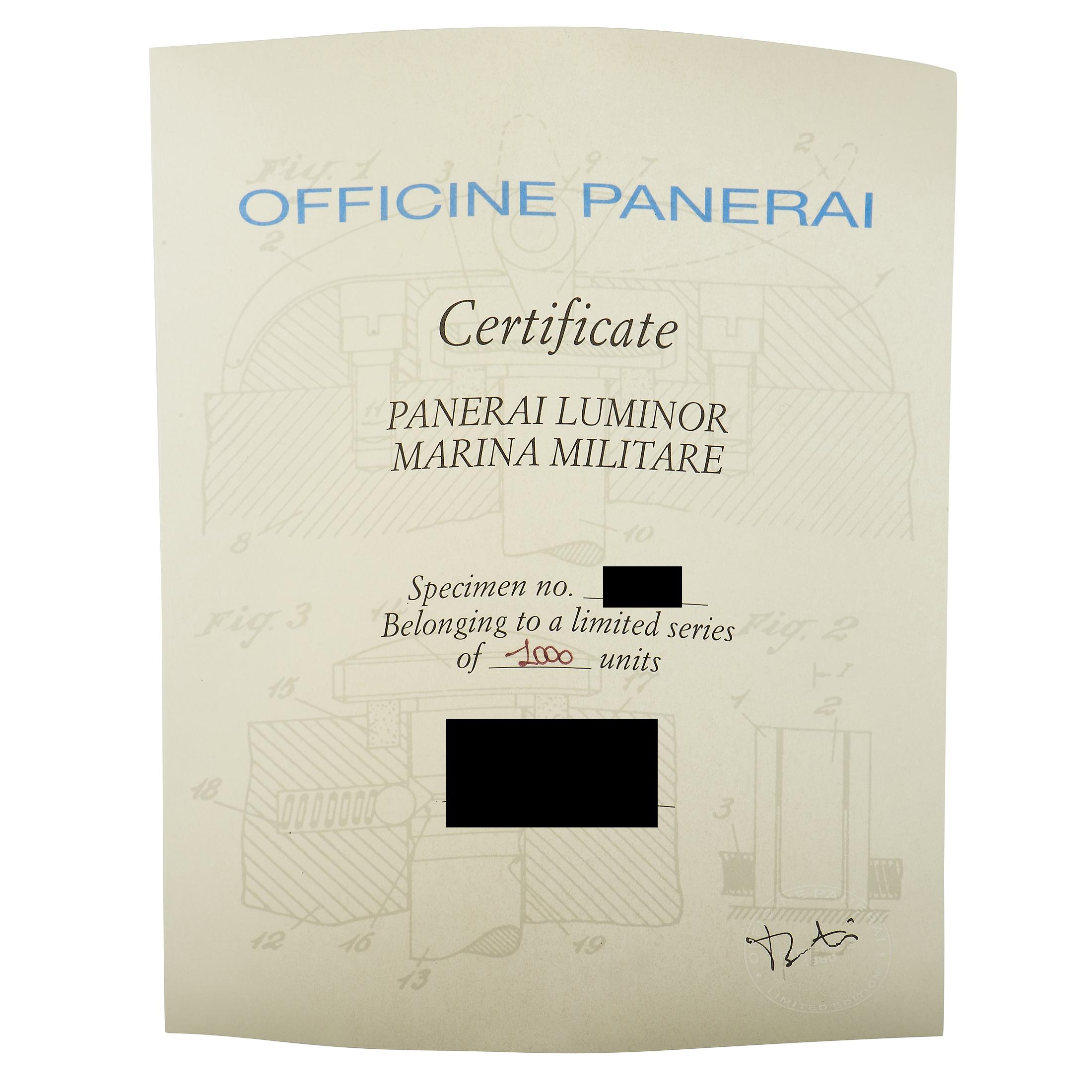 Officine Panerai Luminor Marina Militare Left-Hand Watch PAM00217