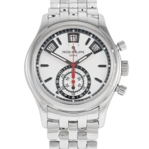 Patek Philippe Grand Complications Silver Opaline Chronograph Watch 5960/1A-001