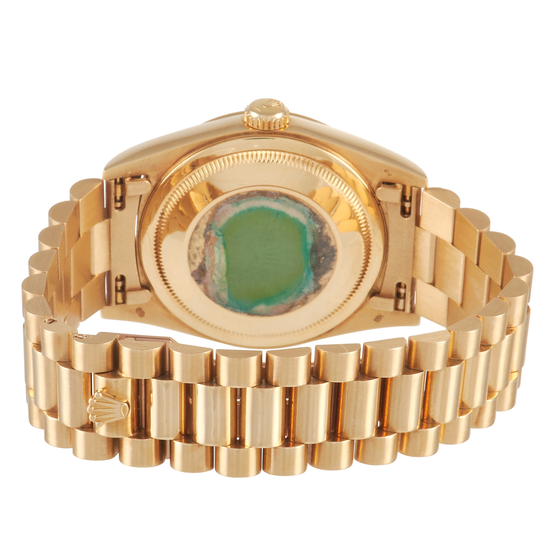 Rolex Day-Date 36 Yellow Gold Myriad Diamond Watch 18238