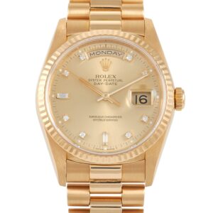 Rolex Day-Date 36 Yellow Gold Diamond President Watch 18238