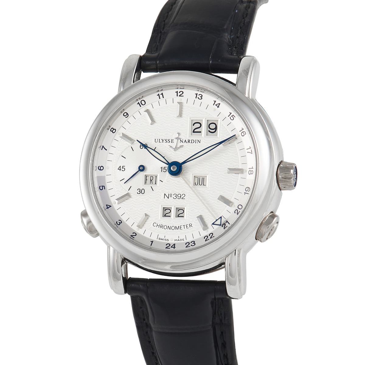 Ulysse Nardin Big Date GMT Perpetual Calendar Watch 329-80
