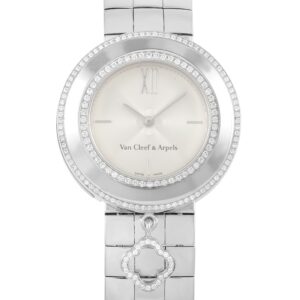 Van Cleef & Arpels 18K White Gold Alhambra Charms Watch 3572114